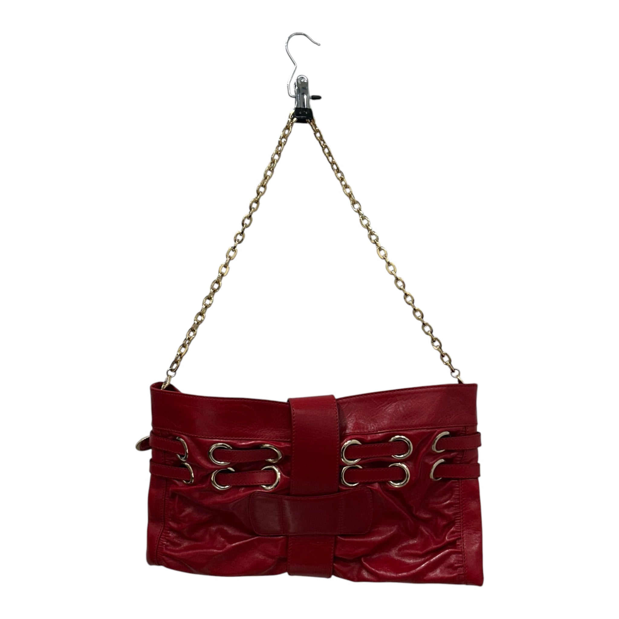 JIMMY CHOO/Clutch Bag/Leather/RED/Eyelet Clutch view 2