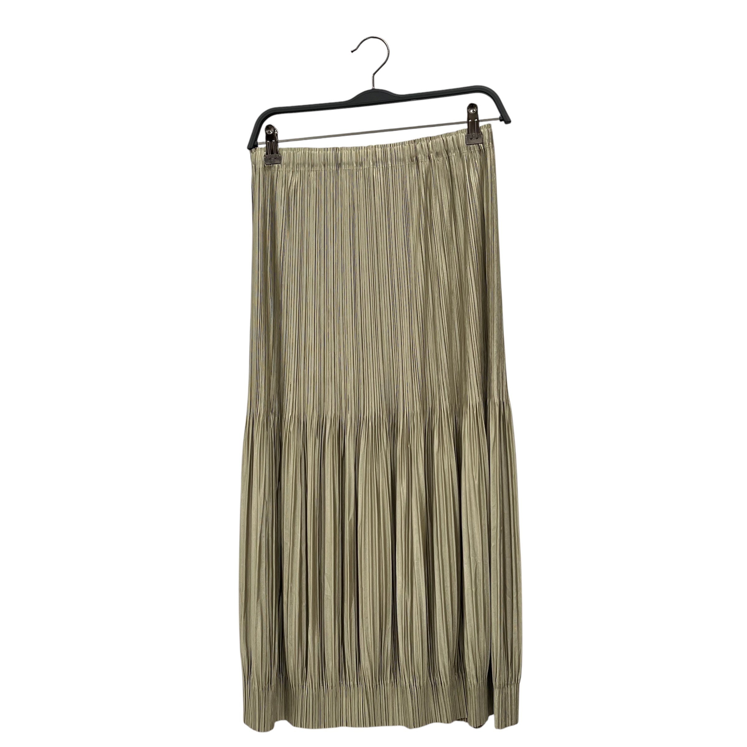 PLEATS PLEASE ISSEY MIYAKE/Long Skirt/4/Polyester/KHK/PP06-JG733 view 2