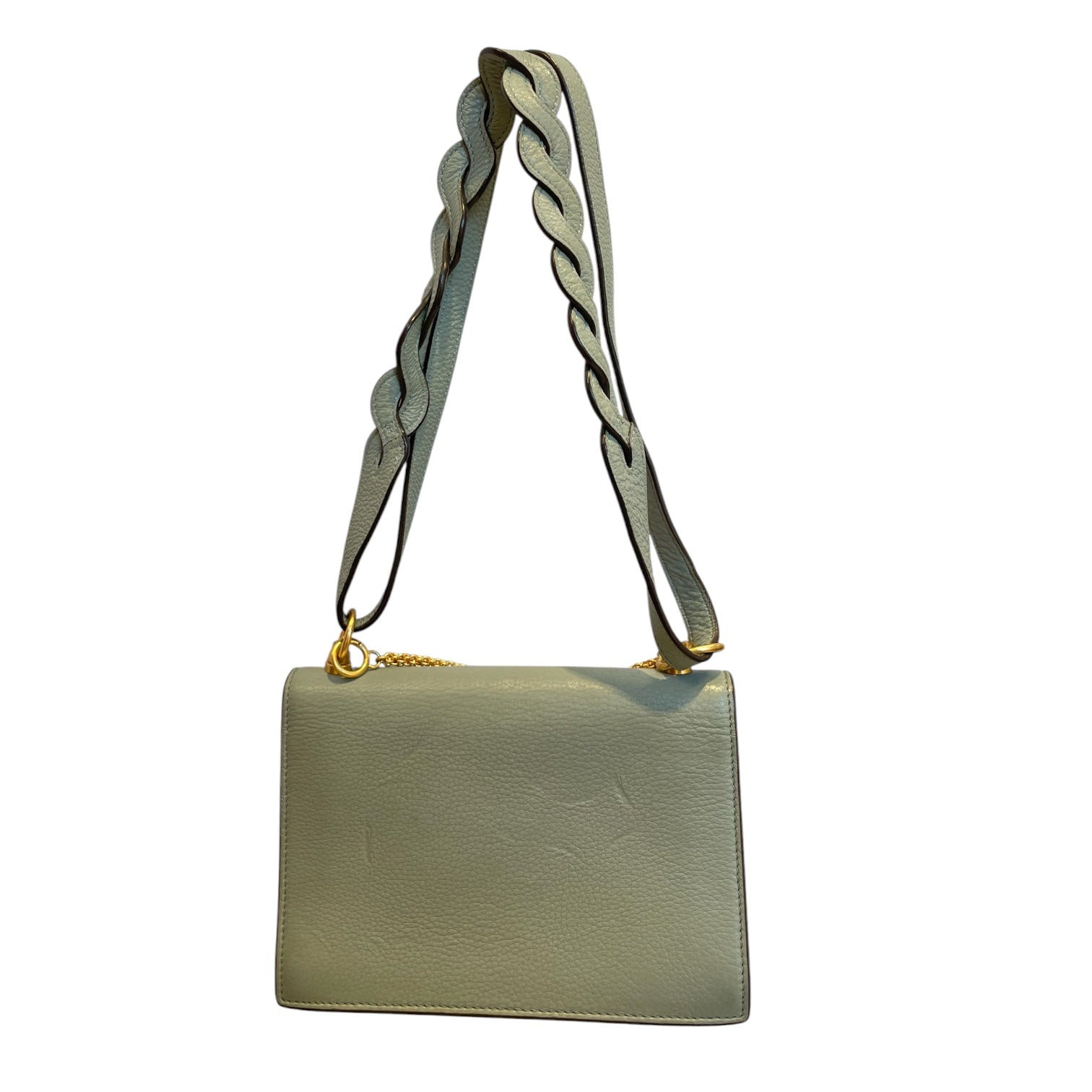 TORY BURCH/Cross Body Bag/Leather/BLU/gld hardware/chain/braid strap view 2