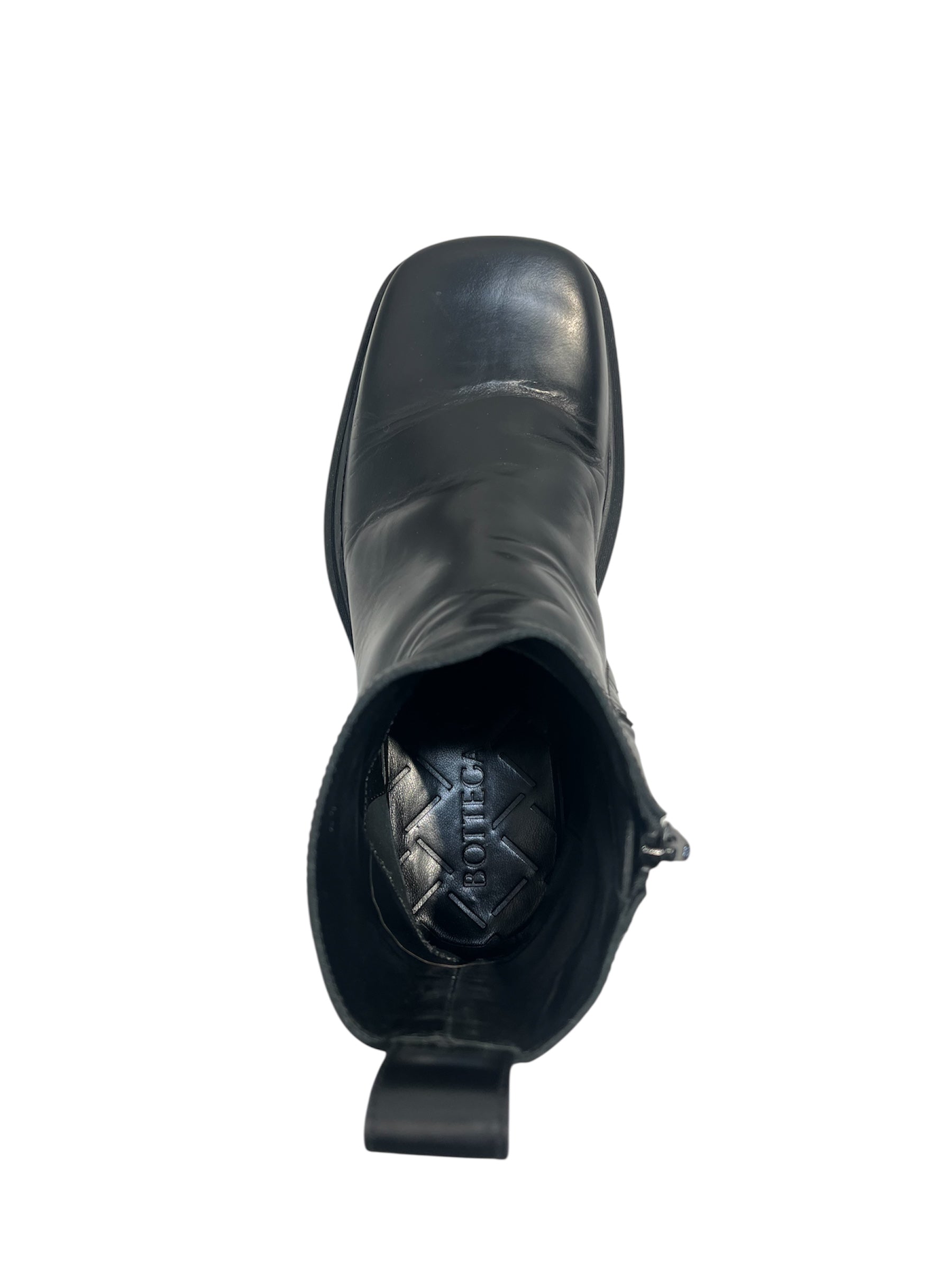 BOTTEGA VENETA/Boots/EU 41/Leather/BLK/ben ankle boot side zip view 3