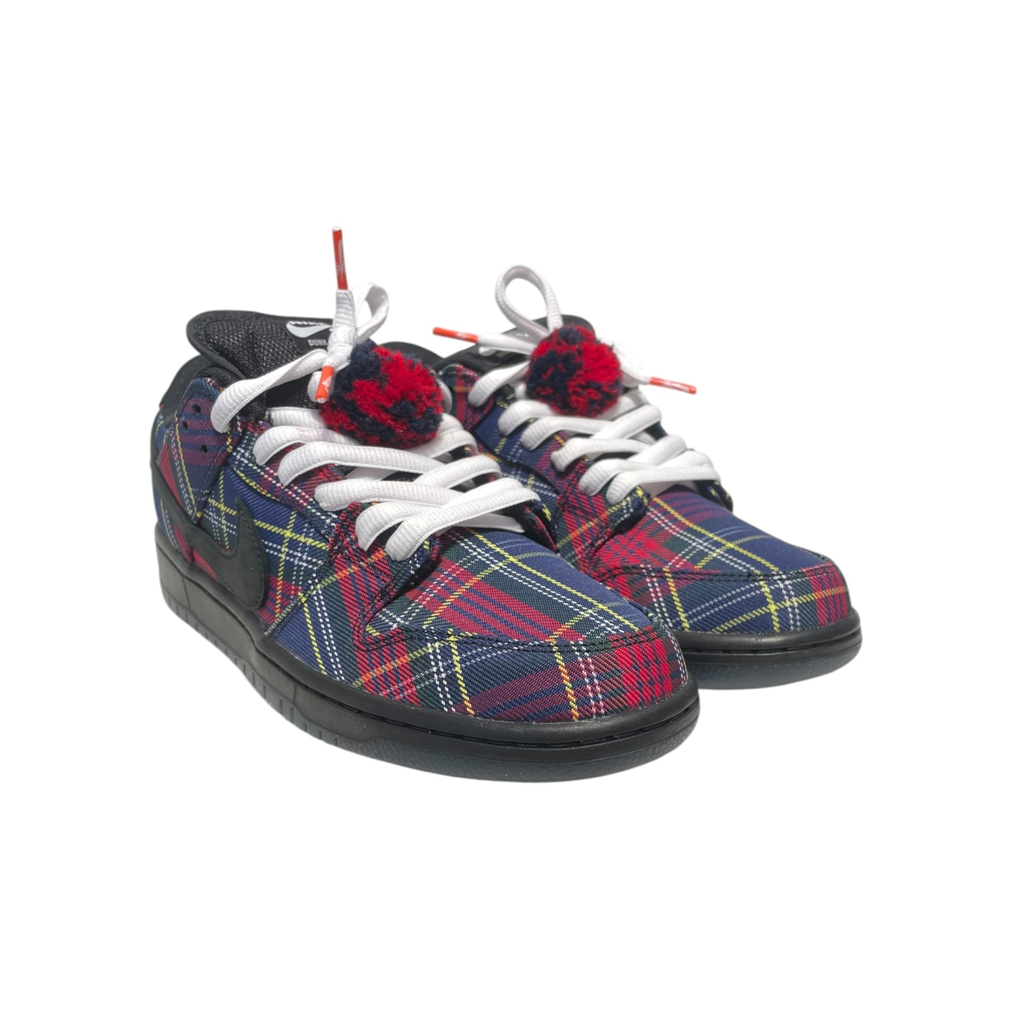 NIKE/X NARDWUAR THE HUMAN SERVIETTE DUNK LOW/Low-Sneakers/US 9.5/Gingham Check/Cotton/MLT/II1493-600 view 1