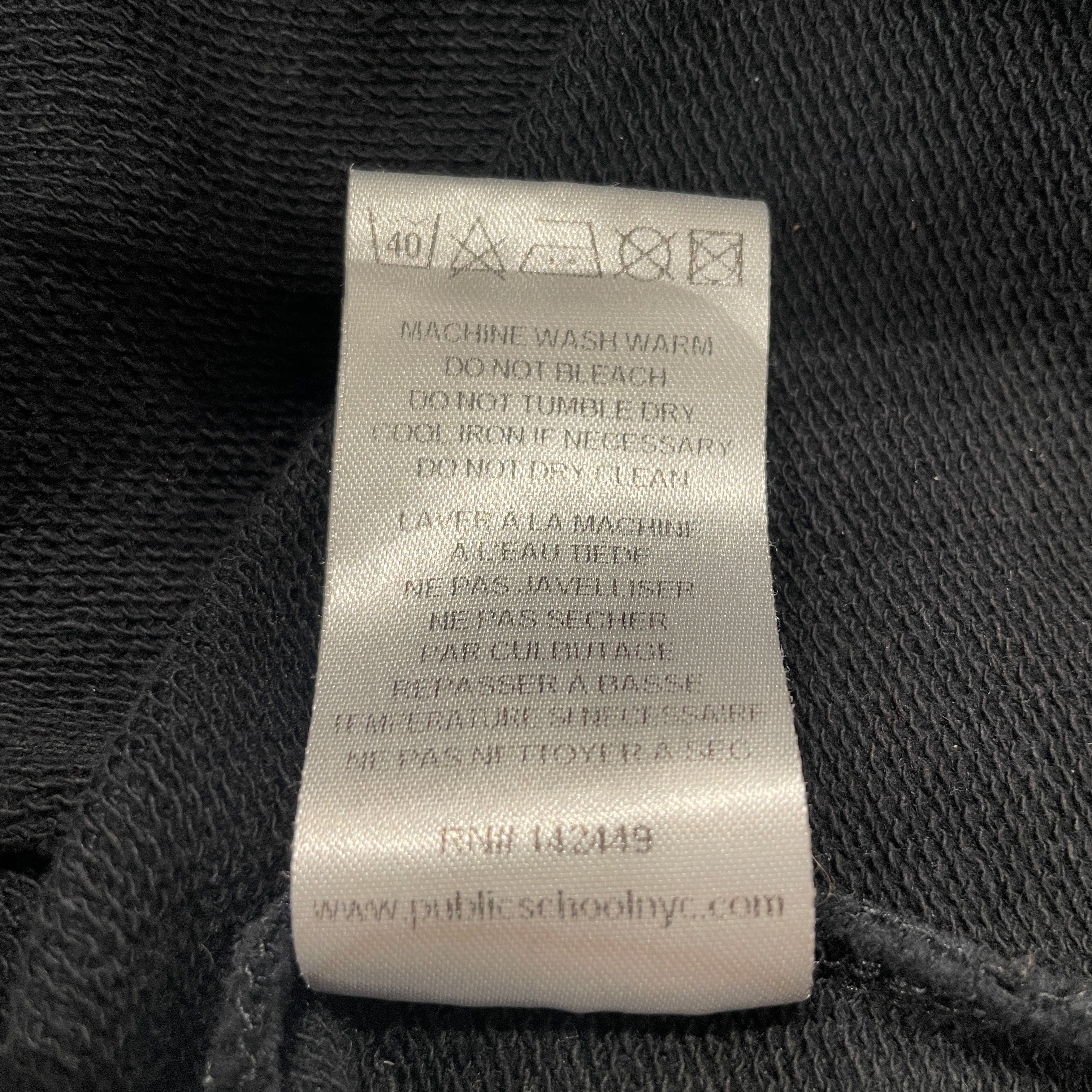 Public School/Sweatshirt/M/Cotton/BLK/PUBLIC SCHOOL TEXT SLEEVES view 4