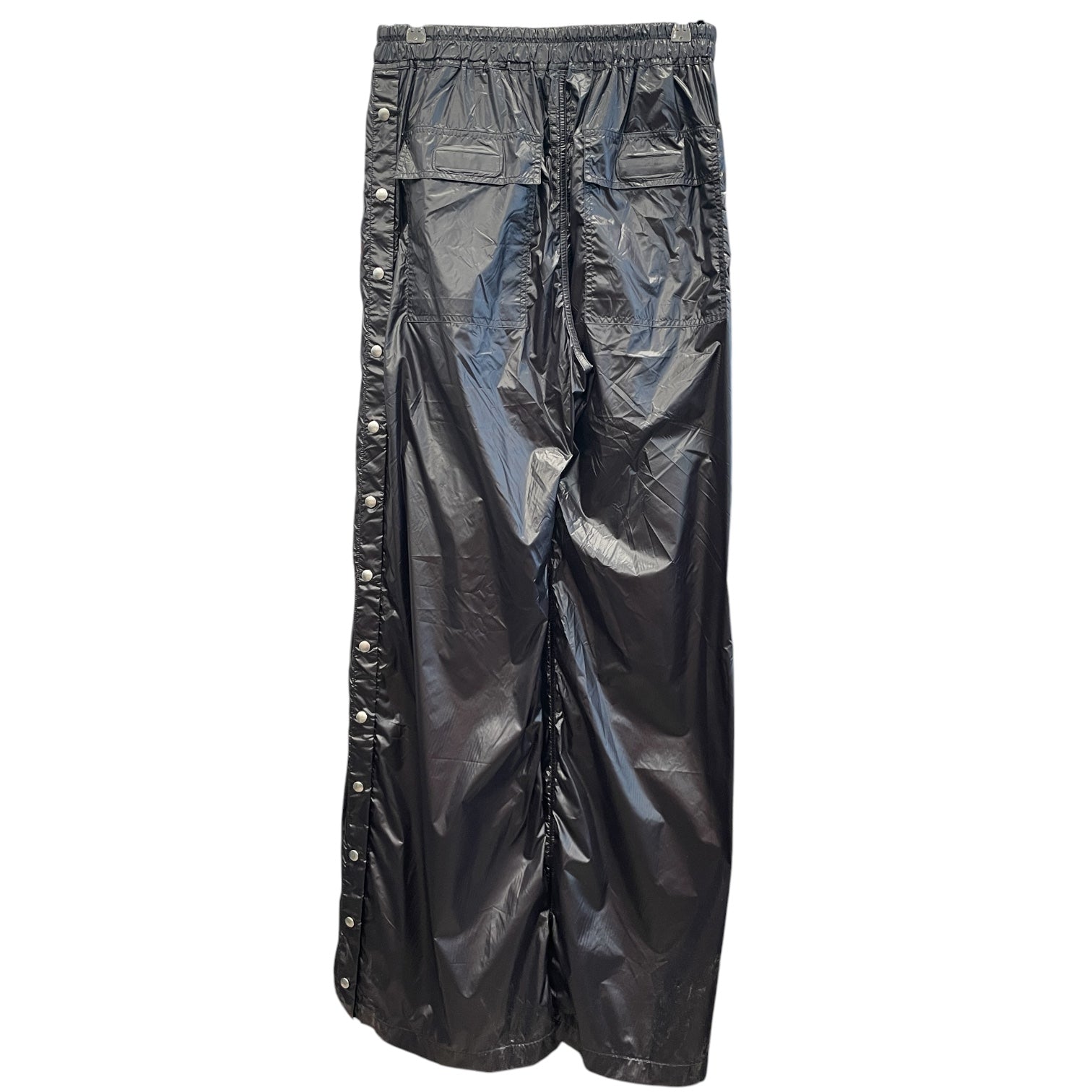 RICK OWENS DRKSHDW/Pants/L/Nylon/BLK/Side Push Buttons, Drawstring view 2