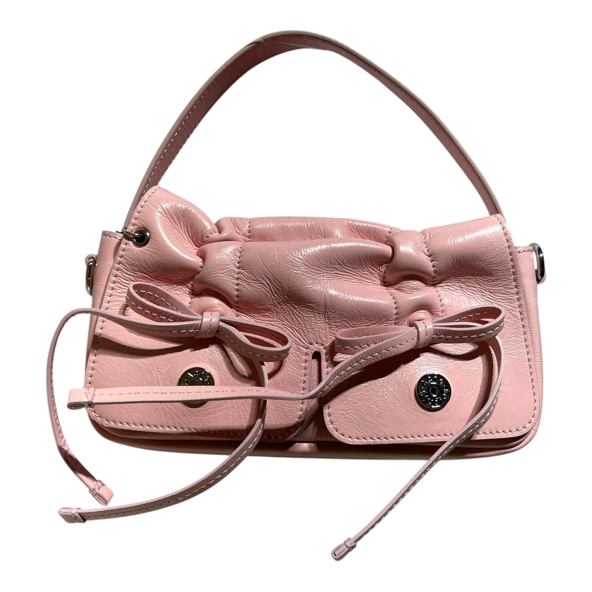 Acne Studios/Hand Bag/Leather/PNK/Ruched Bow Micro view 1