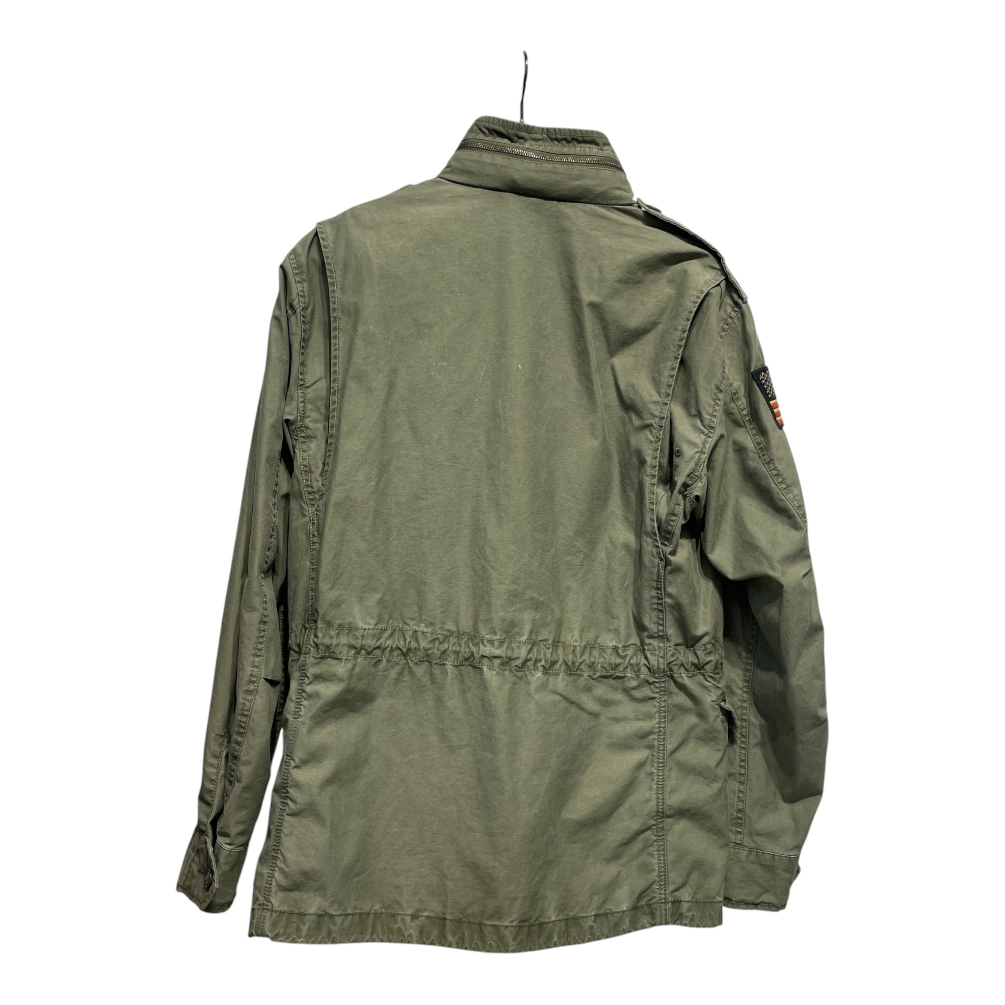 POLO RALPH LAUREN/Jacket/M/Cotton/GRN/Animal Pattern/MILITARY FLIGHT JACKET view 2