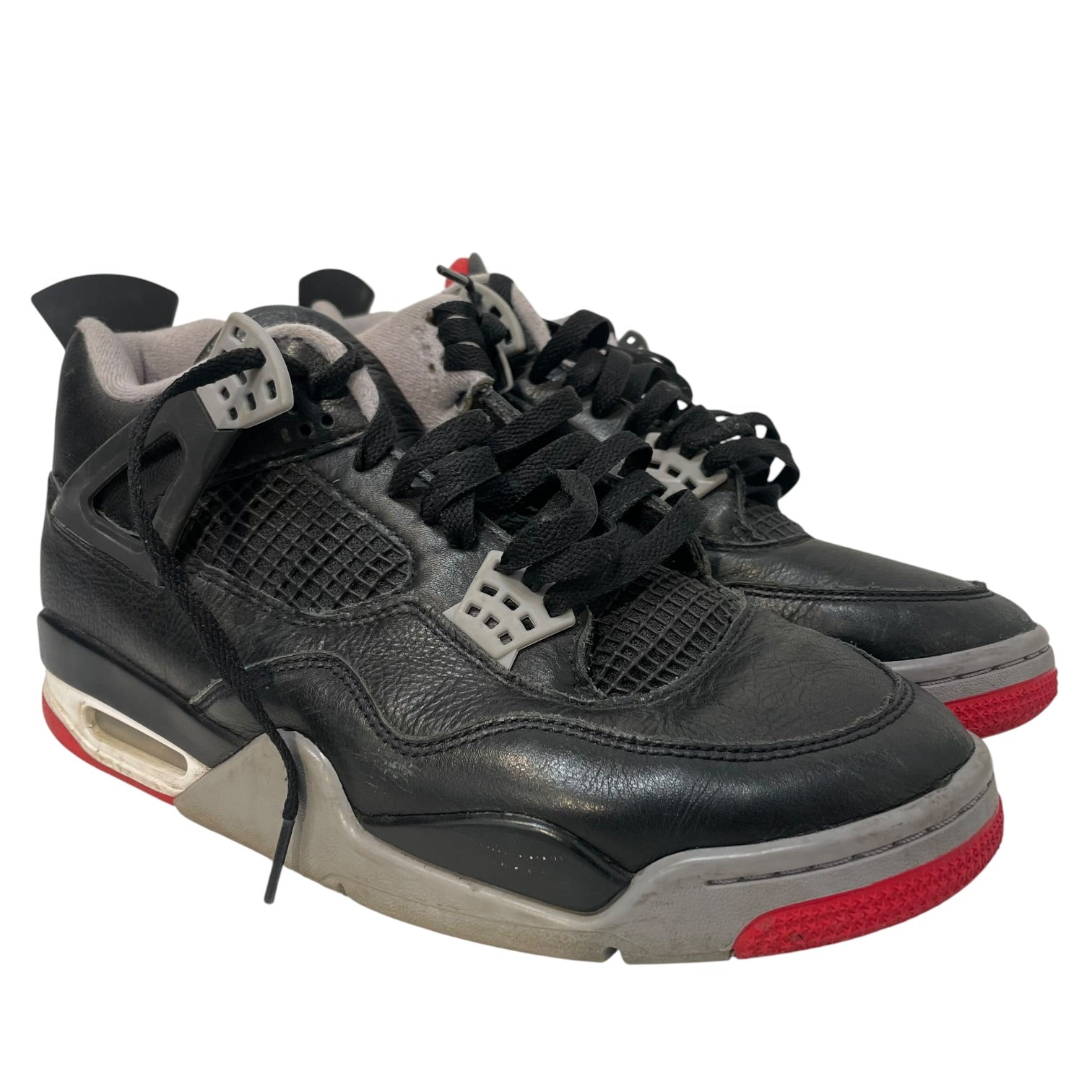 NIKE/AIR JORDAN 4/Hi-Sneakers/US 10/Leather/BLK/Straight Tip/FV5029-006 view 1