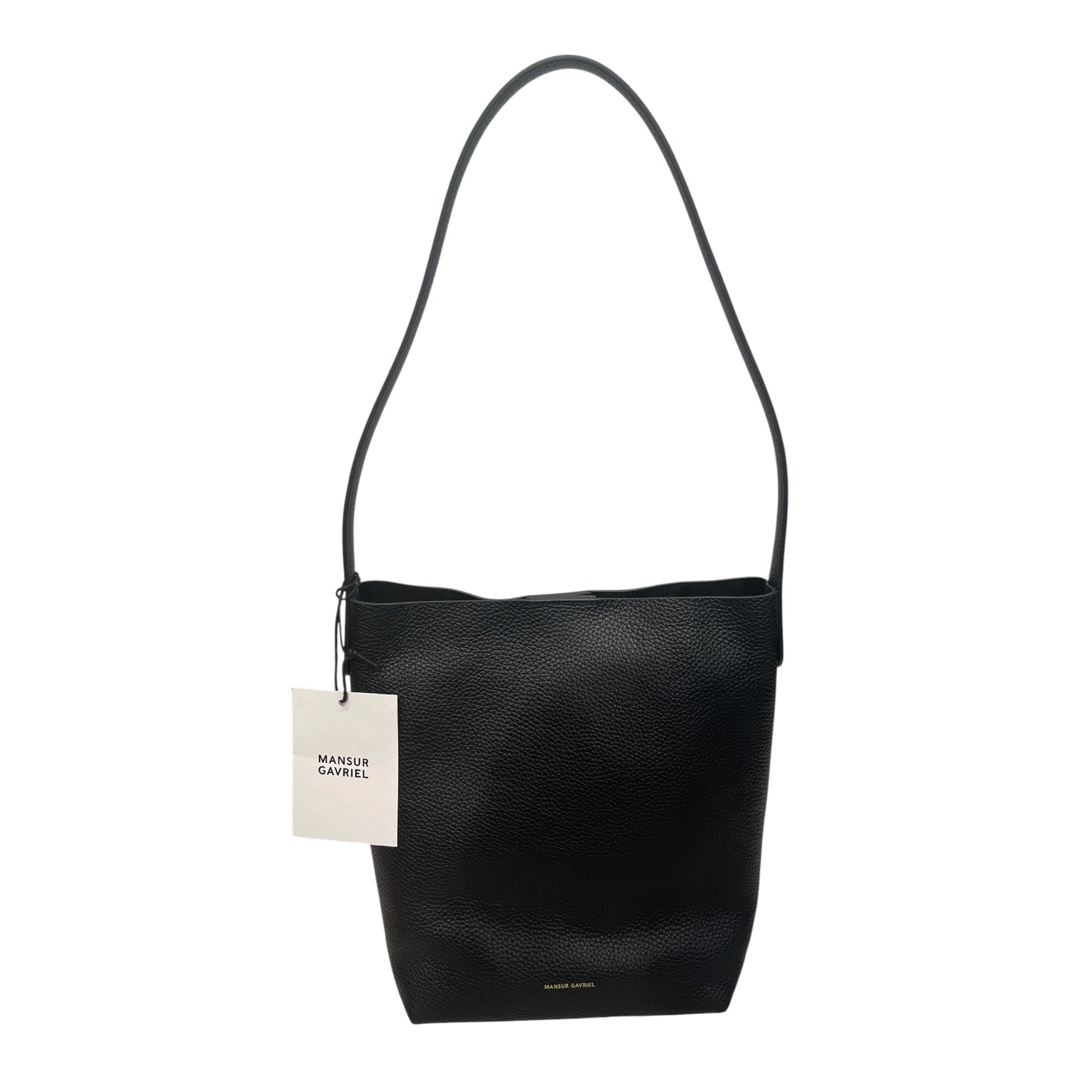 Mansur Gavriel/Tote Bag/Leather/BLK/MINI GOLD LOGO view 2