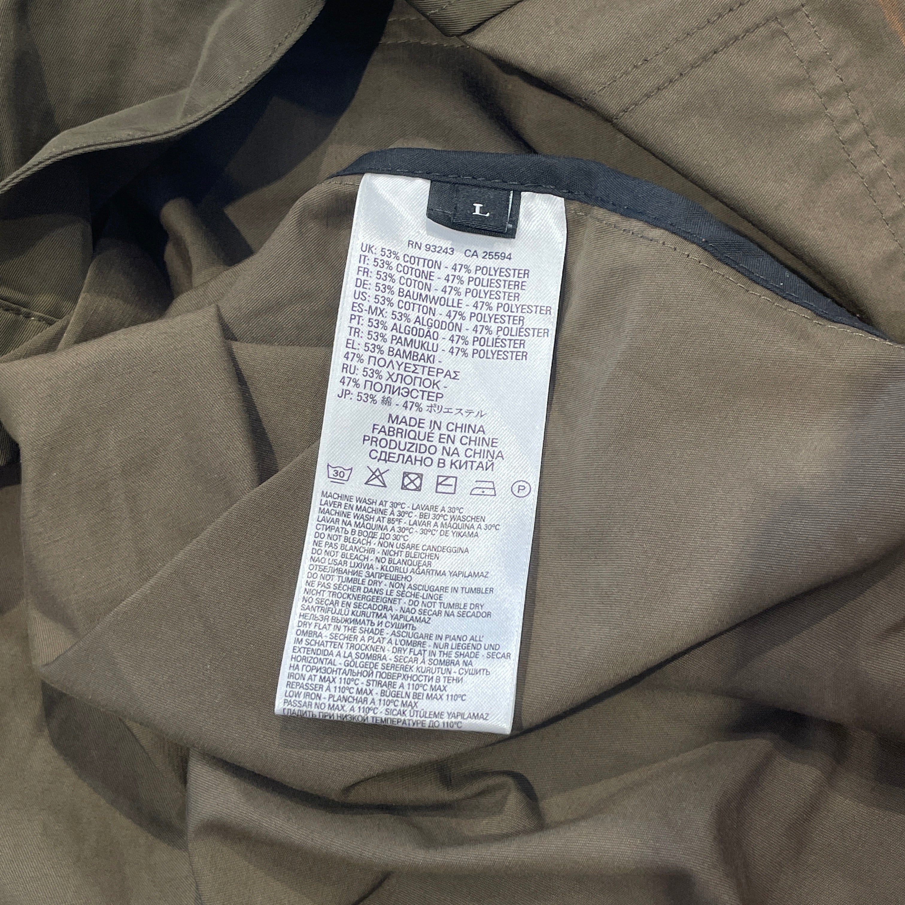 DIESEL/Jacket/M/Cotton/KHK/DIESEL ONLY THE BAVE LOGO JKT view 4