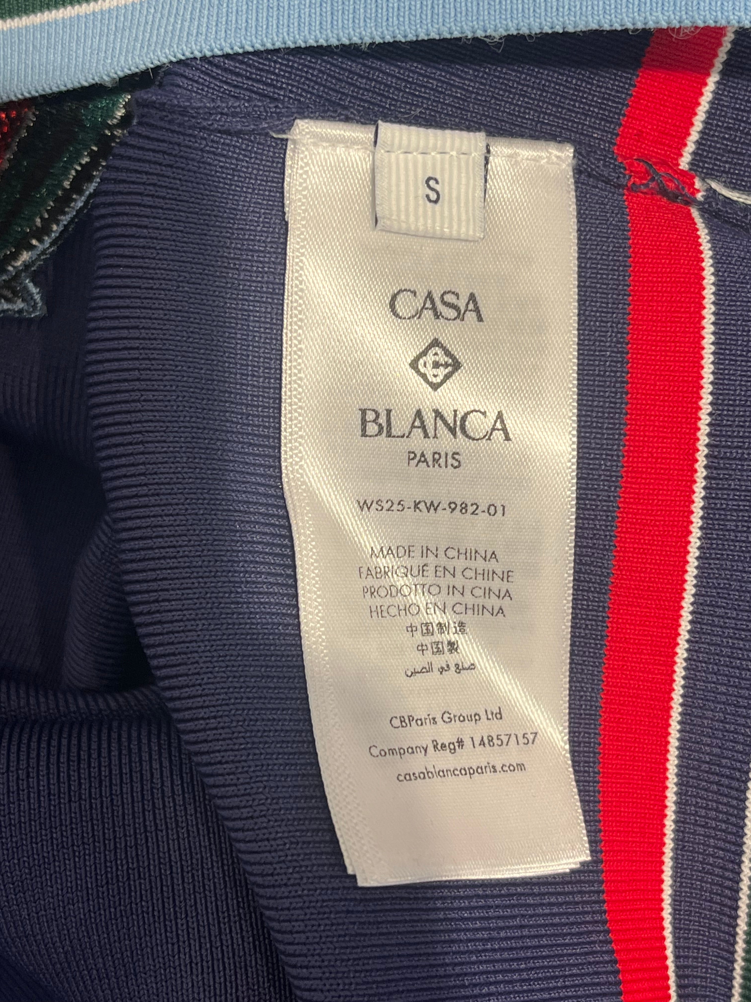 CASABLANCA/LS T-Shirt/S/Graphic/Polyester/NVY/EMBRIODERED PATCH LOGO view 4