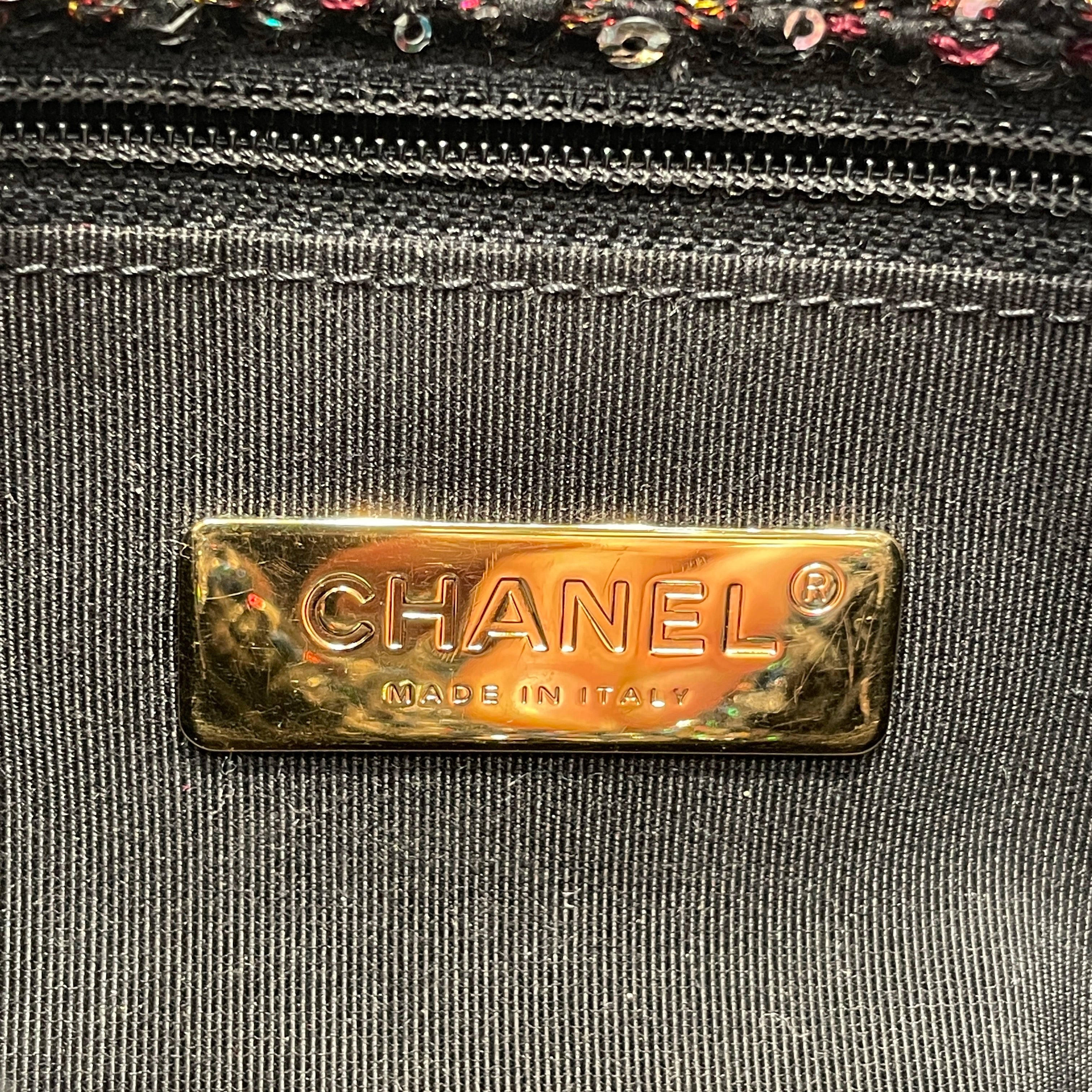 CHANEL/Cross Body Bag/All Over Print/BLK/TWEED view 5