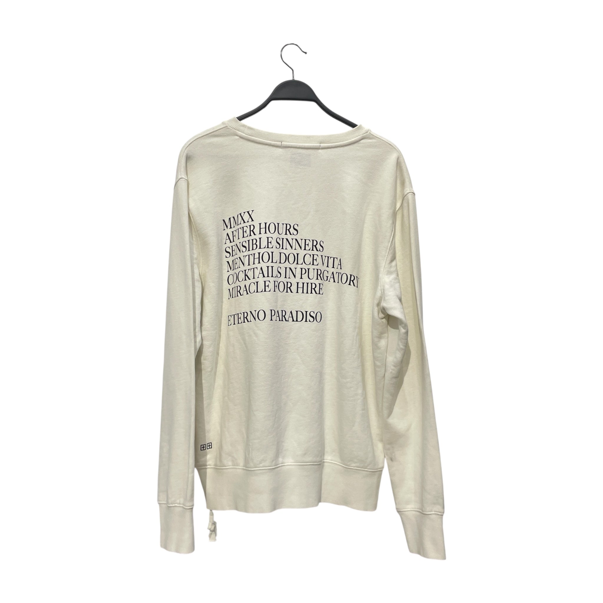 ksubi/Sweater/L/Cotton/WHT/Pullover/ETERNO PARADISO view 2