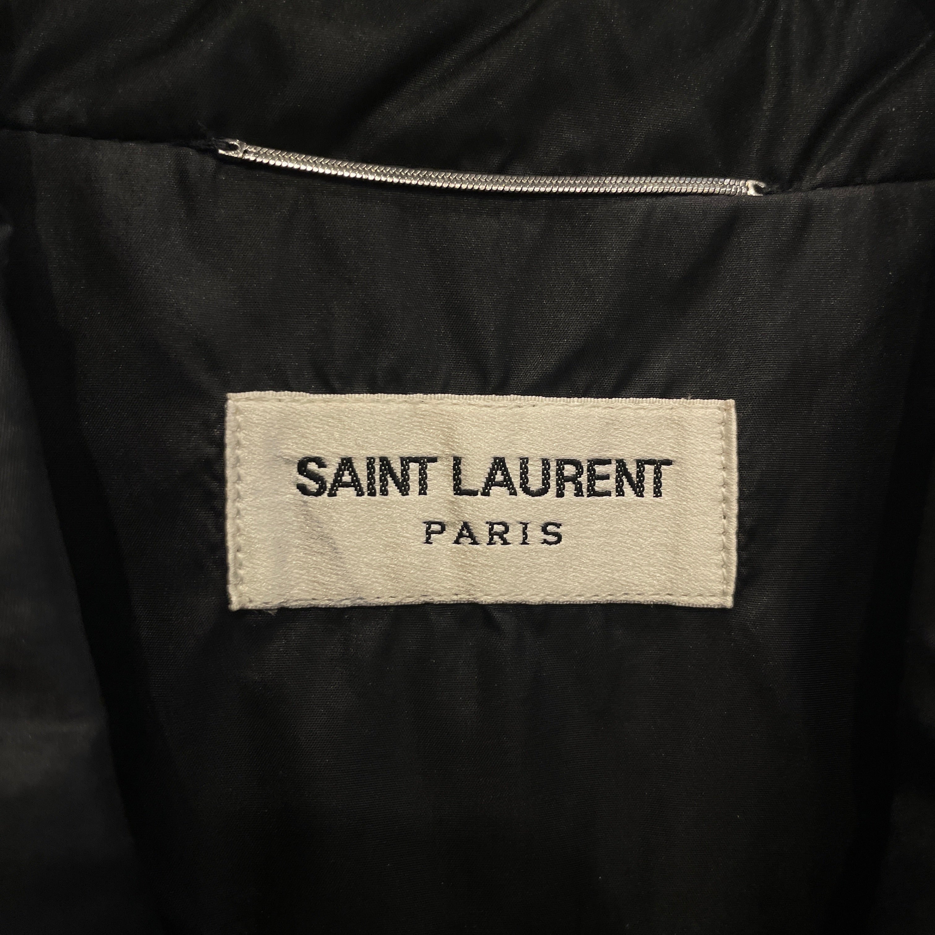 SAINT LAURENT/Windbreaker/54/Nylon/BLK/GLITTER WAIST BAND JACKET view 3