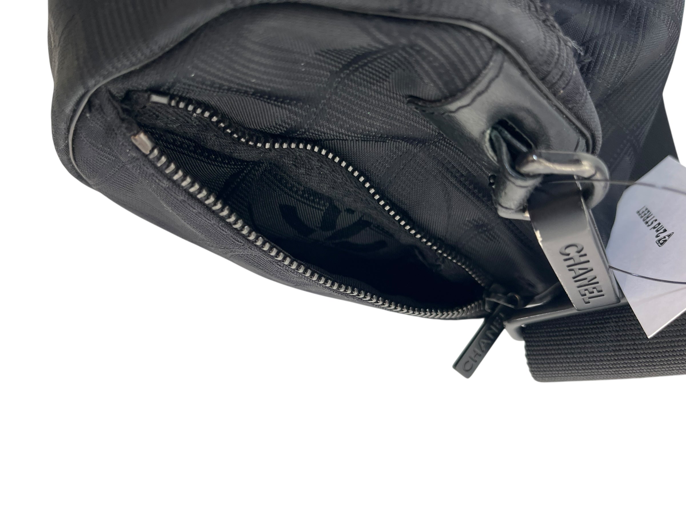 CHANEL/Bag/FREE/Monogram/Nylon/BLK/BARREL TRAVEL view 10