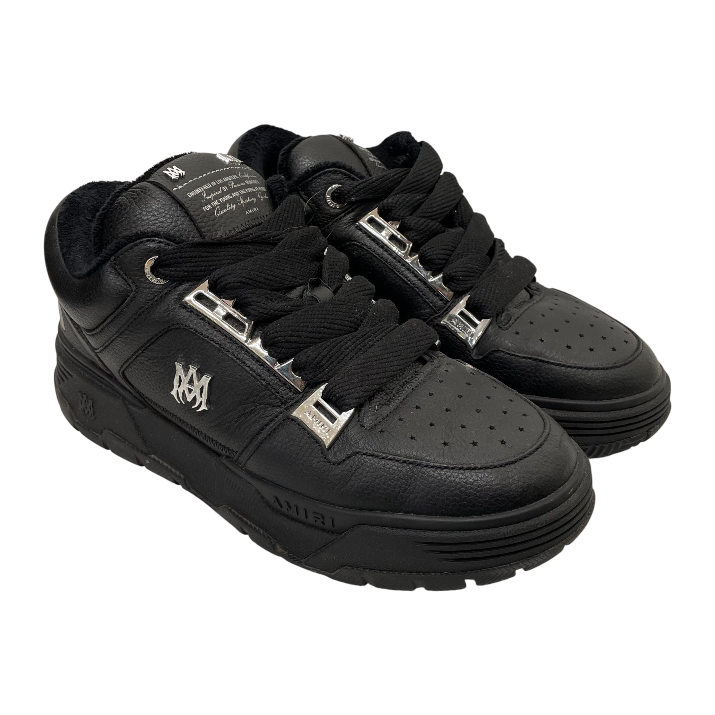 AMIRI/Low-Sneakers/US 10/Leather/BLK/ma-1 view 1