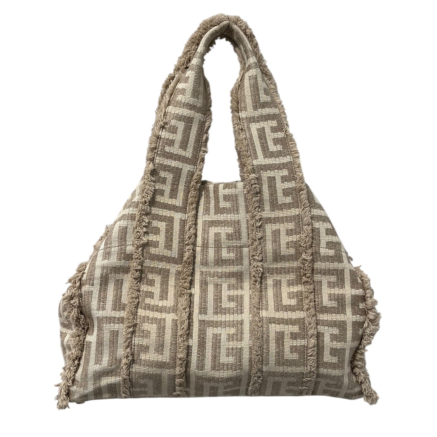 BALMAIN/Tote Bag/Monogram/Cotton/CRM/SAC BANDOULIERE BAG view 2