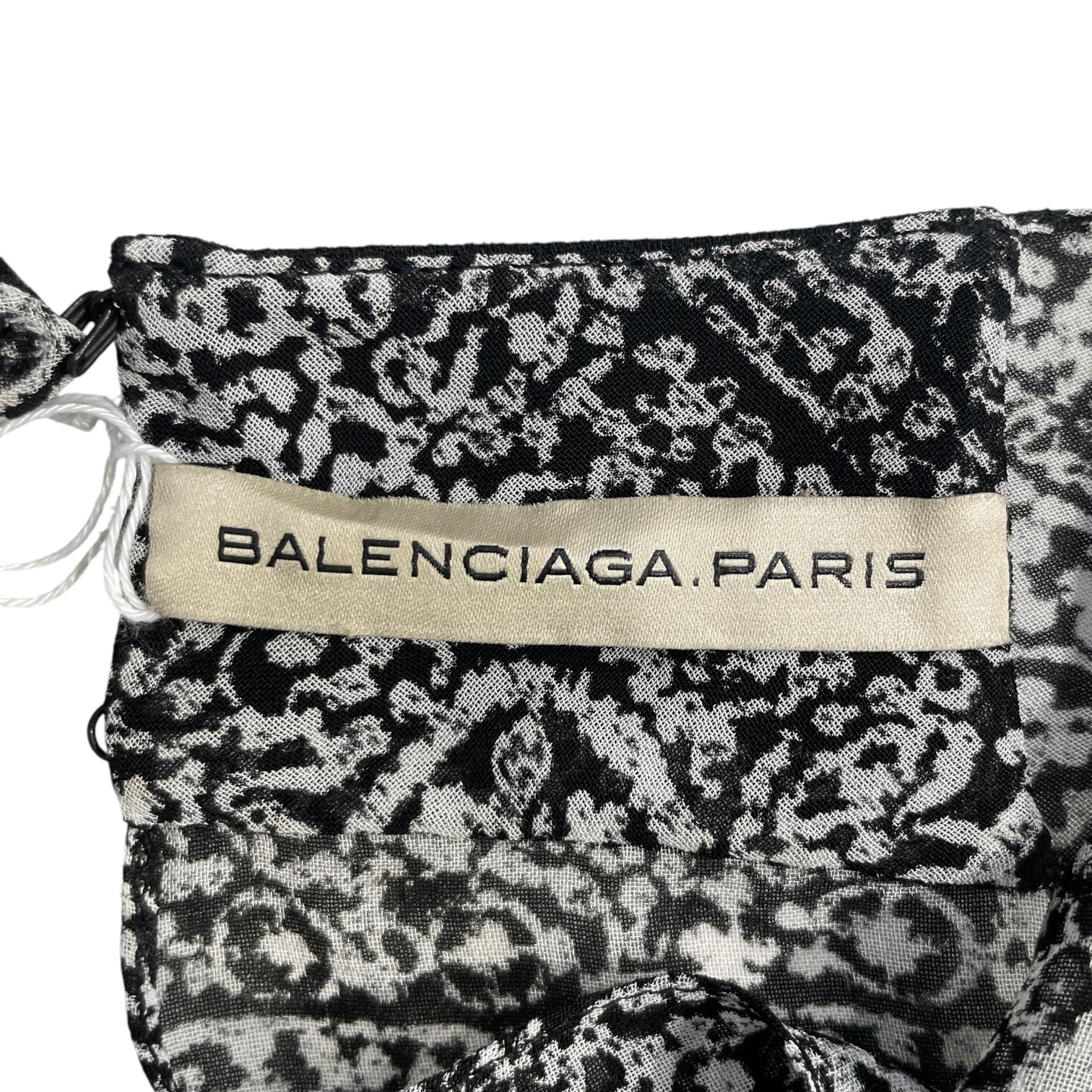 BALENCIAGA/LS Shirt/38/Stripe/Rayon/BLK/OPEN BACK DOUBLE VERTICAL ZIG view 4