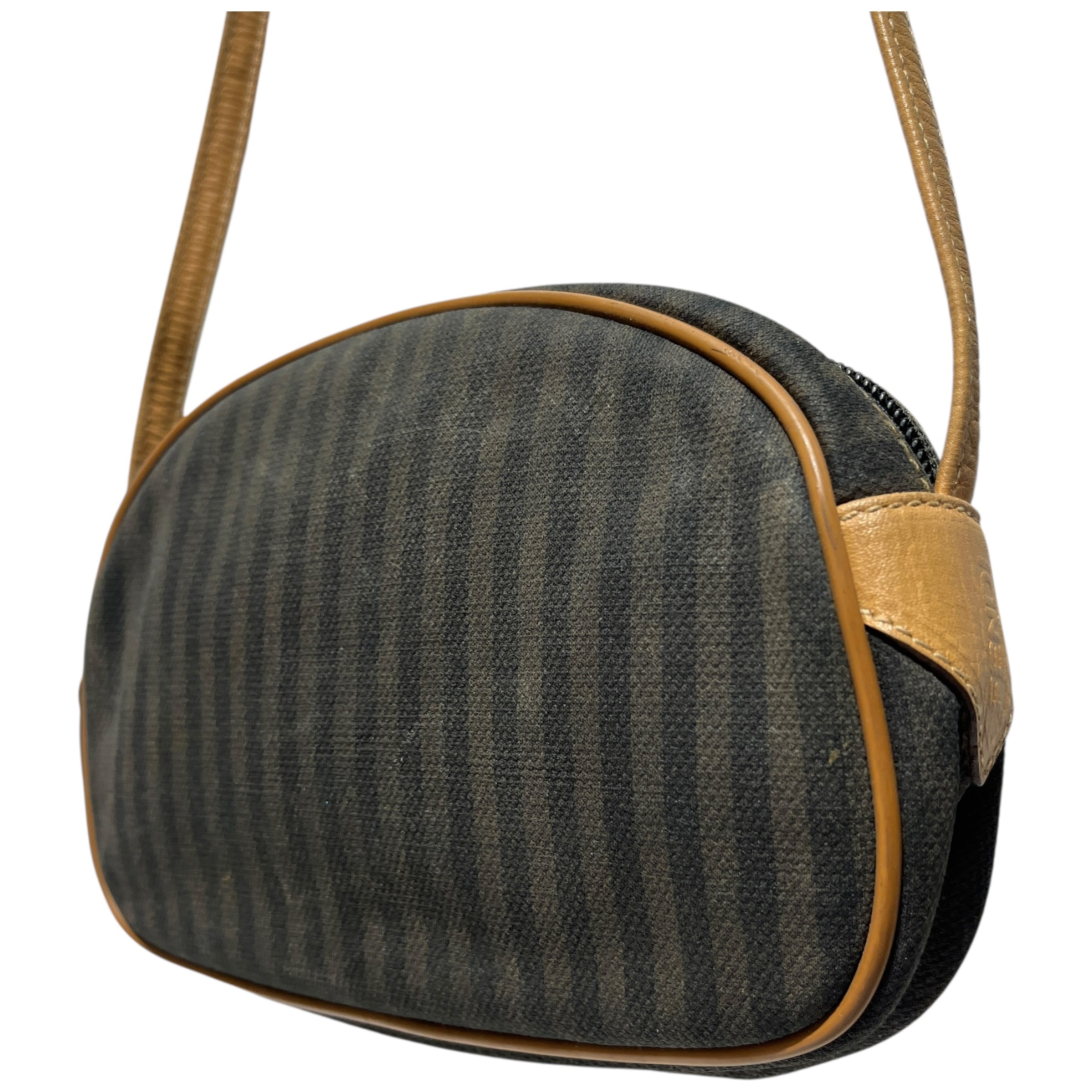 FENDI/Cross Body Bag/Stripe/Cotton/GRY/PENGUIN STRIPE view 3