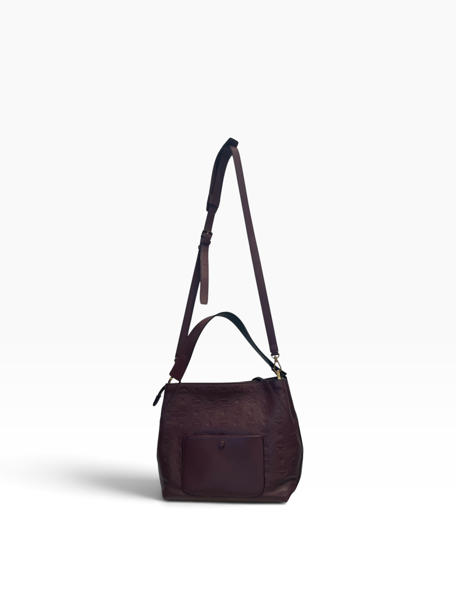 MCM/Bag/Monogram/Leather/BRD/Klara hobo view 2