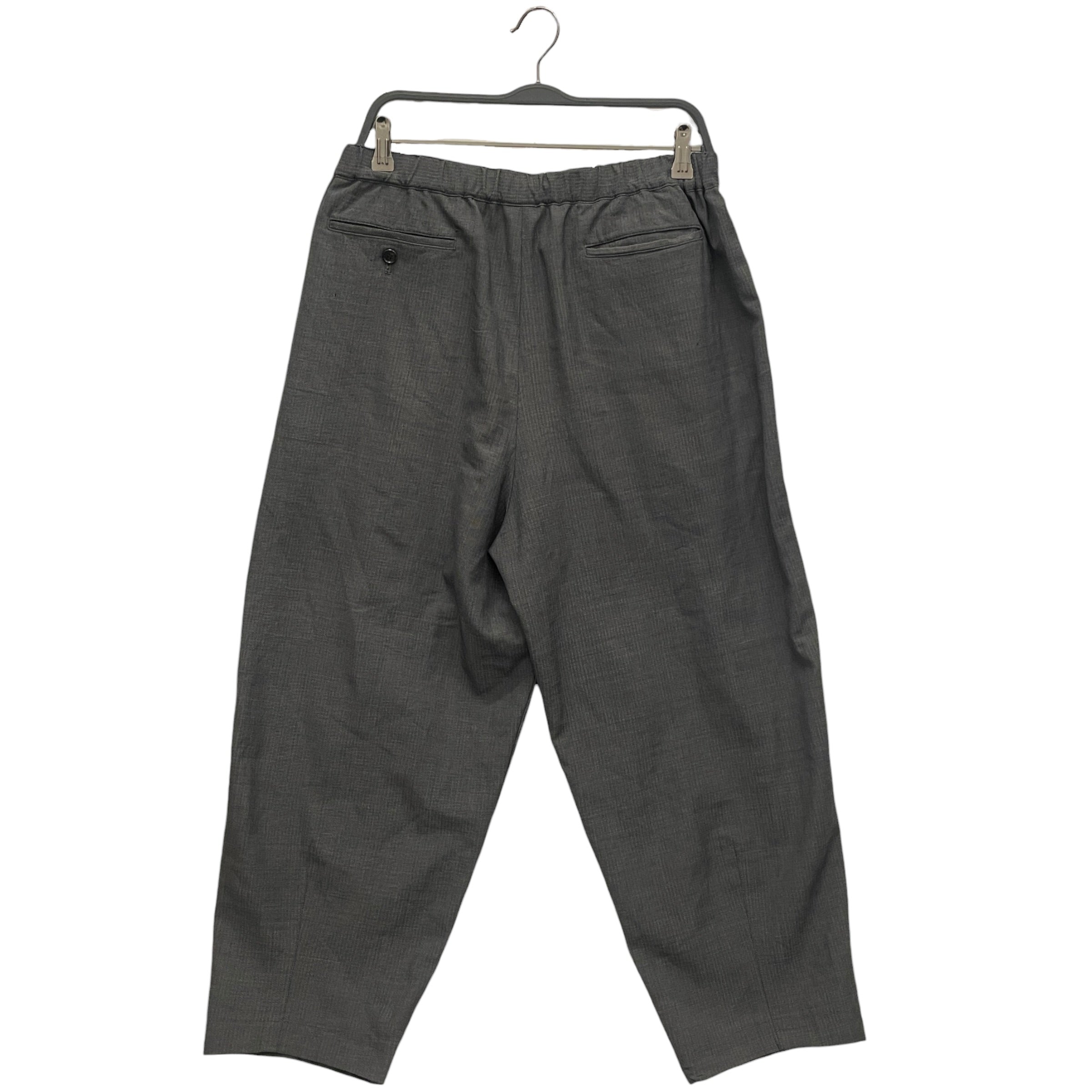 COMME des GARCONS/Straight Pants/L/Stripe/WOOL/GRY/DRAWSTRING view 2