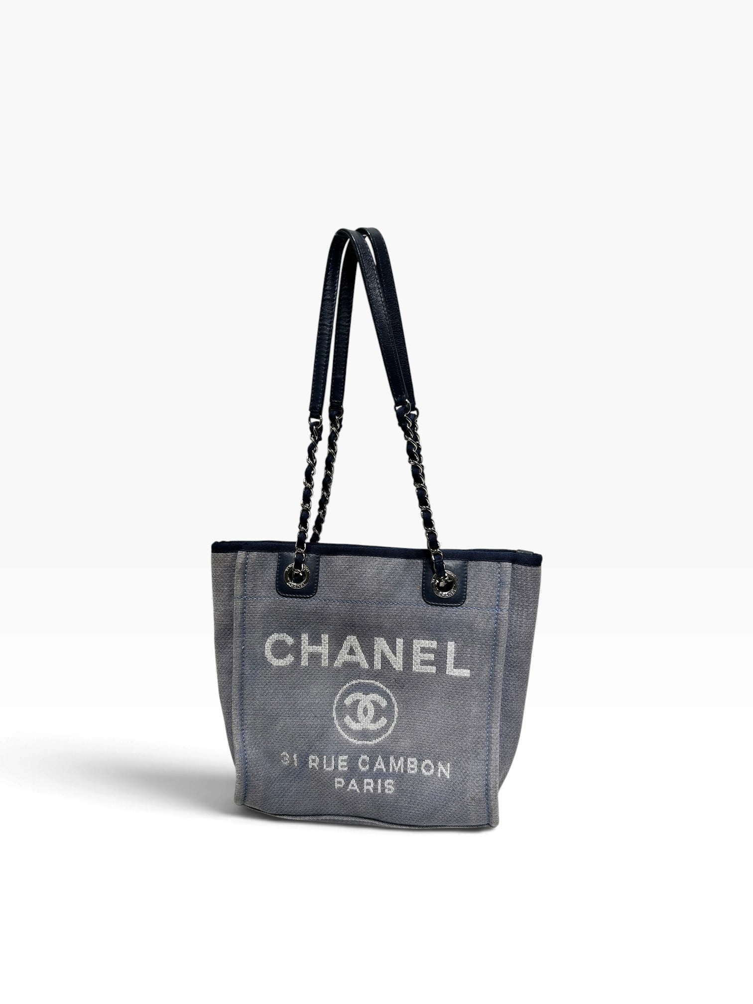 CHANEL/Tote Bag/BLU/Deauville view 1
