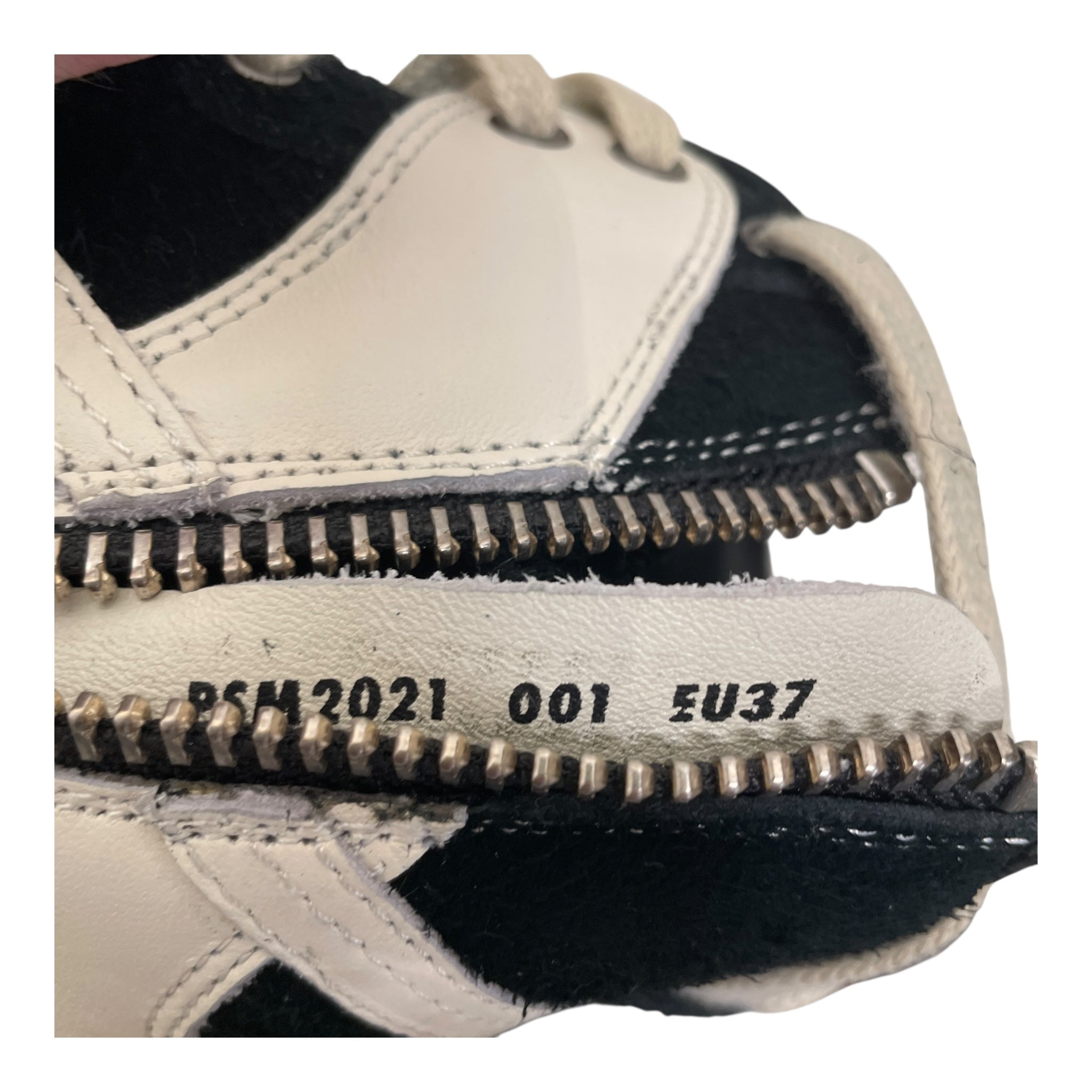 plessume/Hi-Sneakers/EU 37/Border/Cotton/WHT/"slam dunks" high view 5