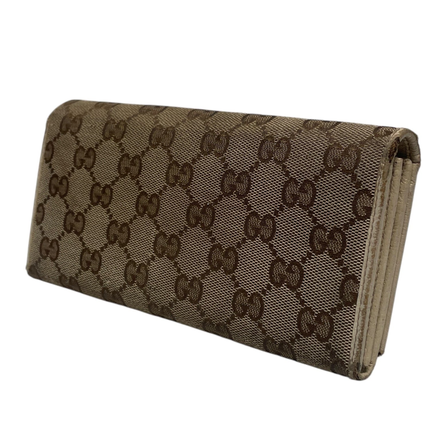 GUCCI/Long Wallet/Monogram/Cotton/BRW/GUCCI GG WALLET BAG W CHAIN view 2