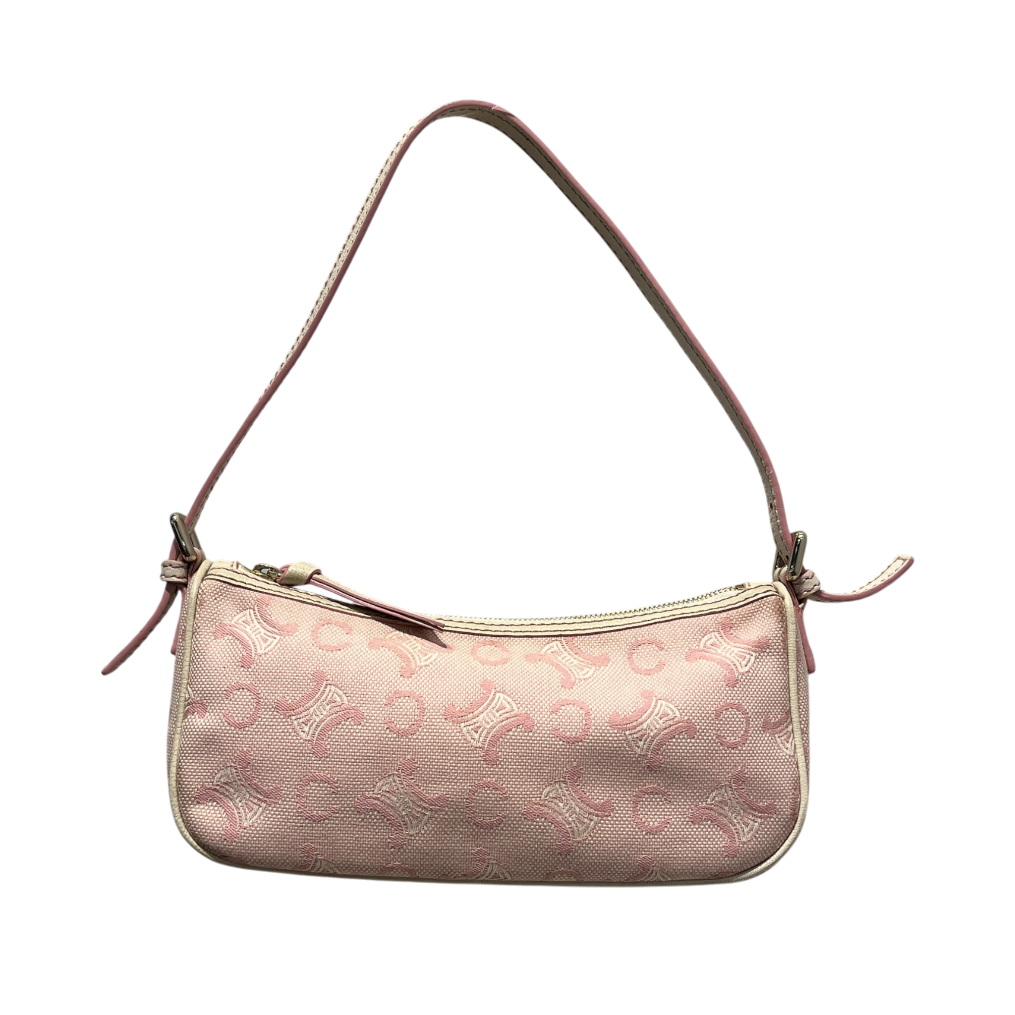 CELINE/Hand Bag/Monogram/Cotton/PNK/C MACADAM CANVAS SHOULDERBAG view 1