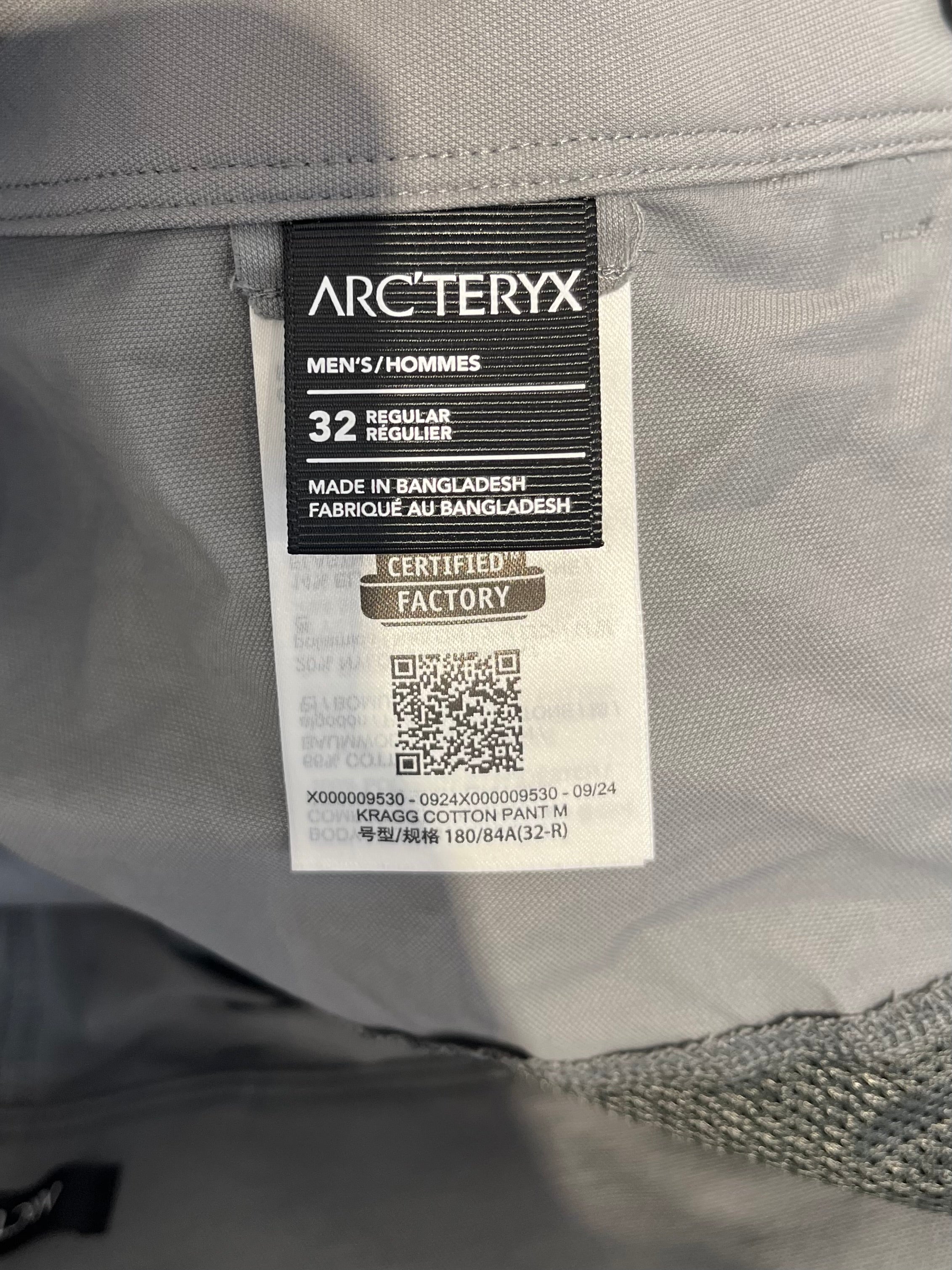 ARC'TERYX VEILANCE/Pants/32/Cotton/GRY/KRAGG GRAY PANTS view 4