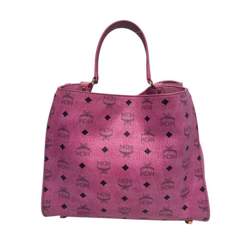 MCM/Hand Bag/OS/Monogram/Leather/PNK/Visetos Corina Shoulder Bag