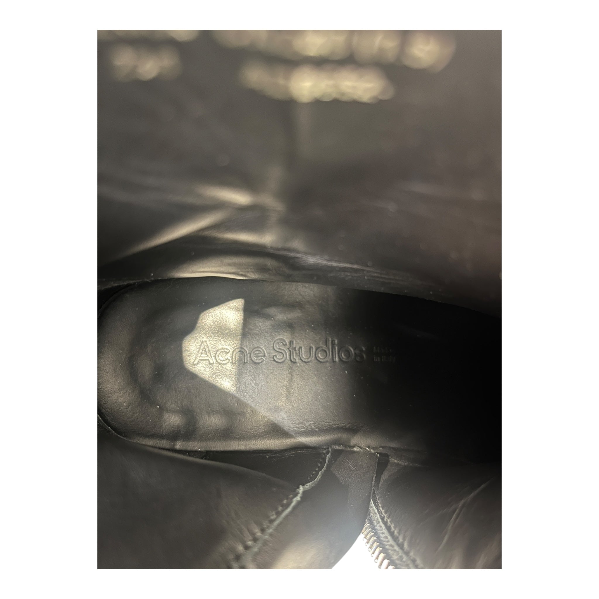 Acne Studios/Boots/EU 38/Leather/BLK/KNOT DETAIL ANKLE BOOT view 3