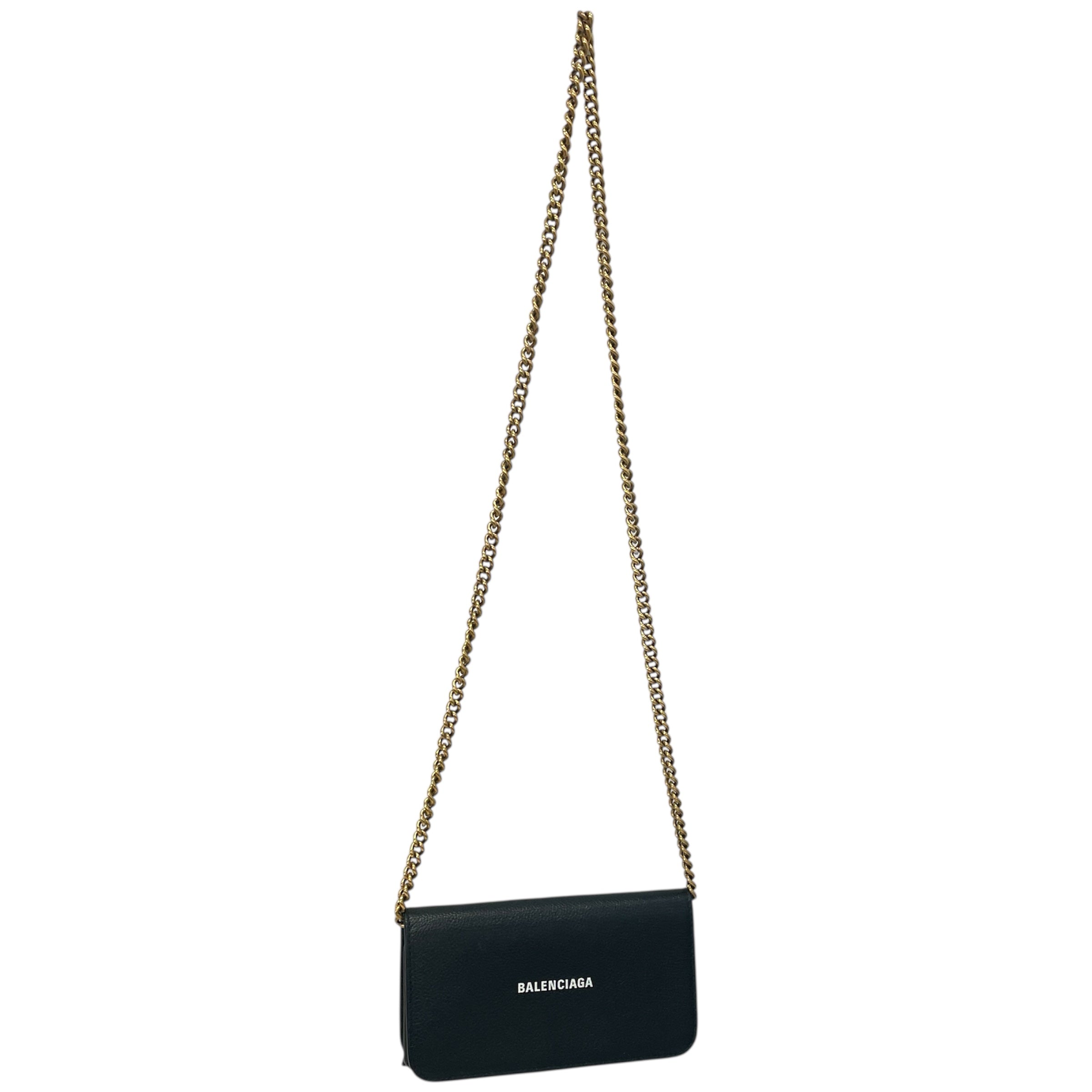 BALENCIAGA/Cross Body Bag/Leather/BLK/ view 1