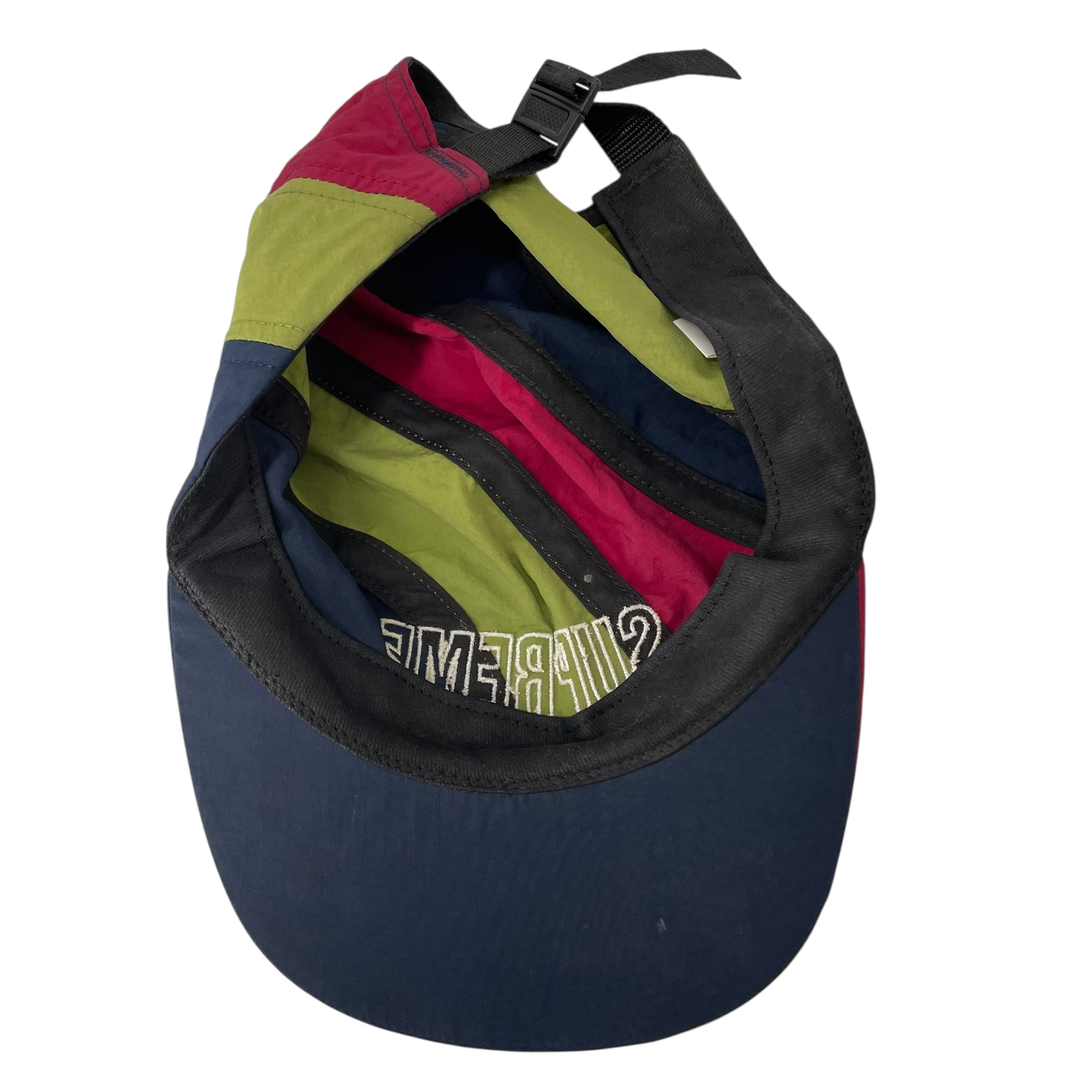 Supreme/Hat/Nylon/MLT/WHI LOGO W GRN/RED/NVY STRIPE view 6