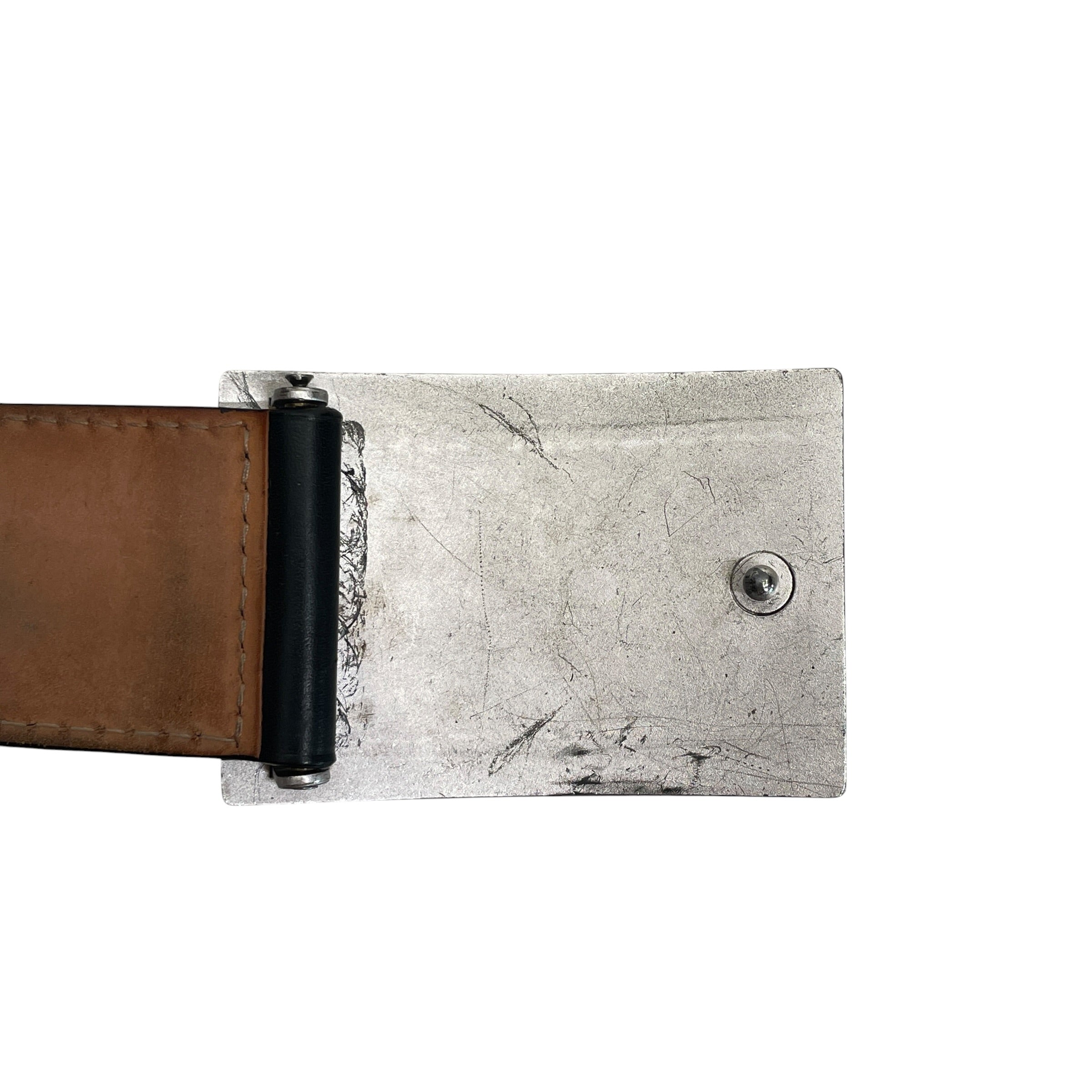 LOUIS VUITTON/Belt/Leather/BLK/TRAVELING REQUISITES BUCKLE view 3