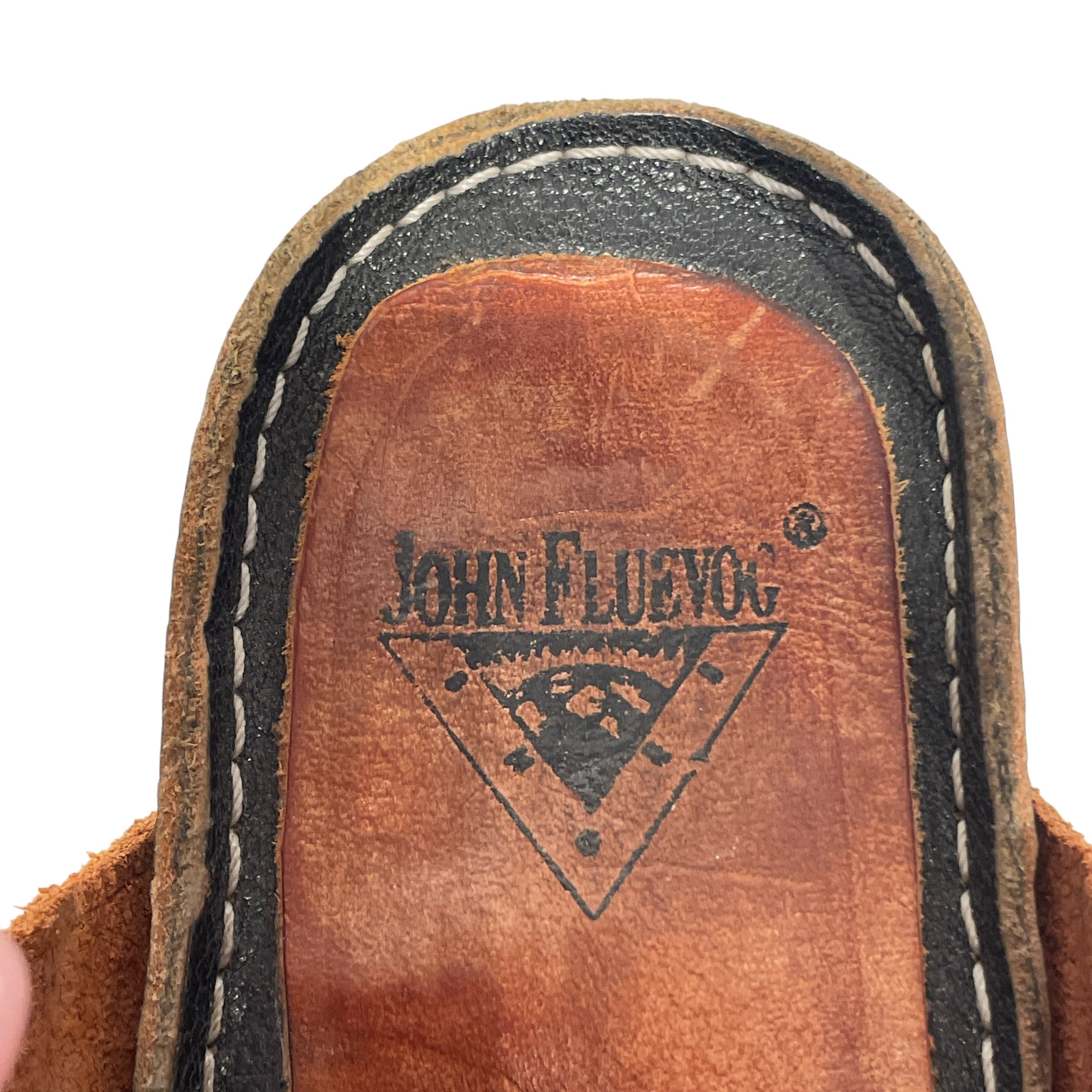 JOHN FLUEVOG/Sandals/US 7.5/Leather/BLK/Ankle Strap/LOW SOPHIE SLINGBACK view 3