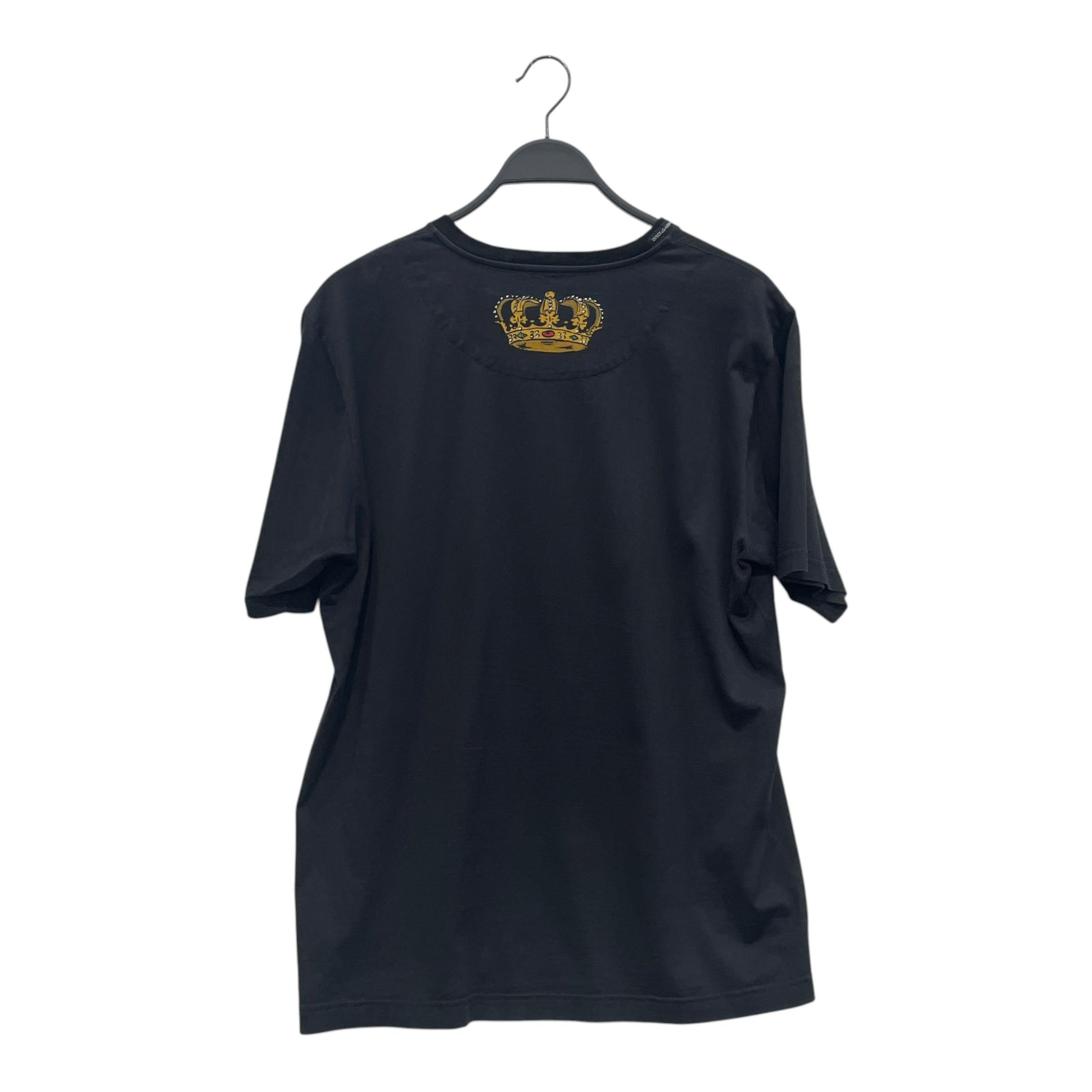 DOLCE&GABBANA/T-Shirt/54/Cotton/BLK/Graphic/"MY HEART BELONGS TO D&G" view 2