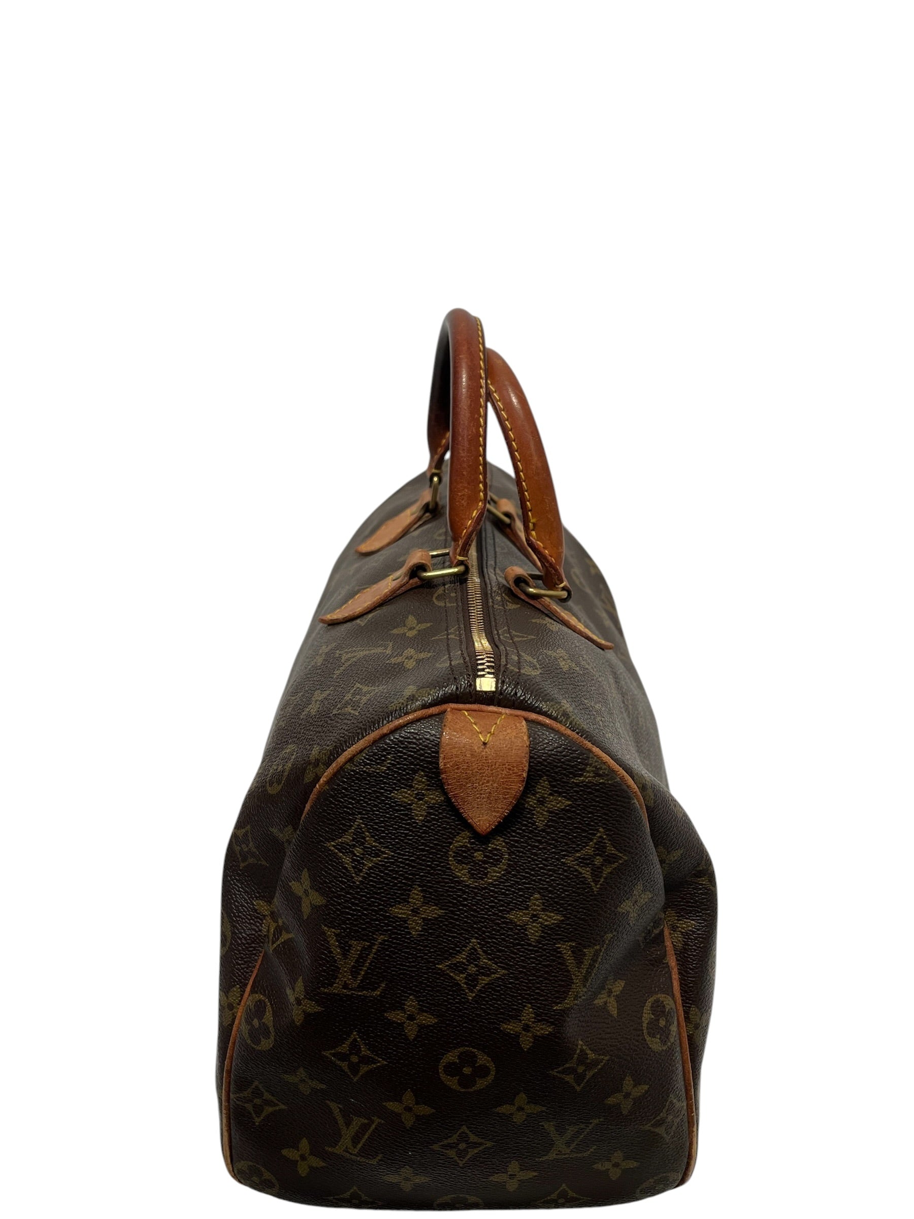LOUIS VUITTON/Boston Bag/Monogram/Leather/BRW/speedy view 3