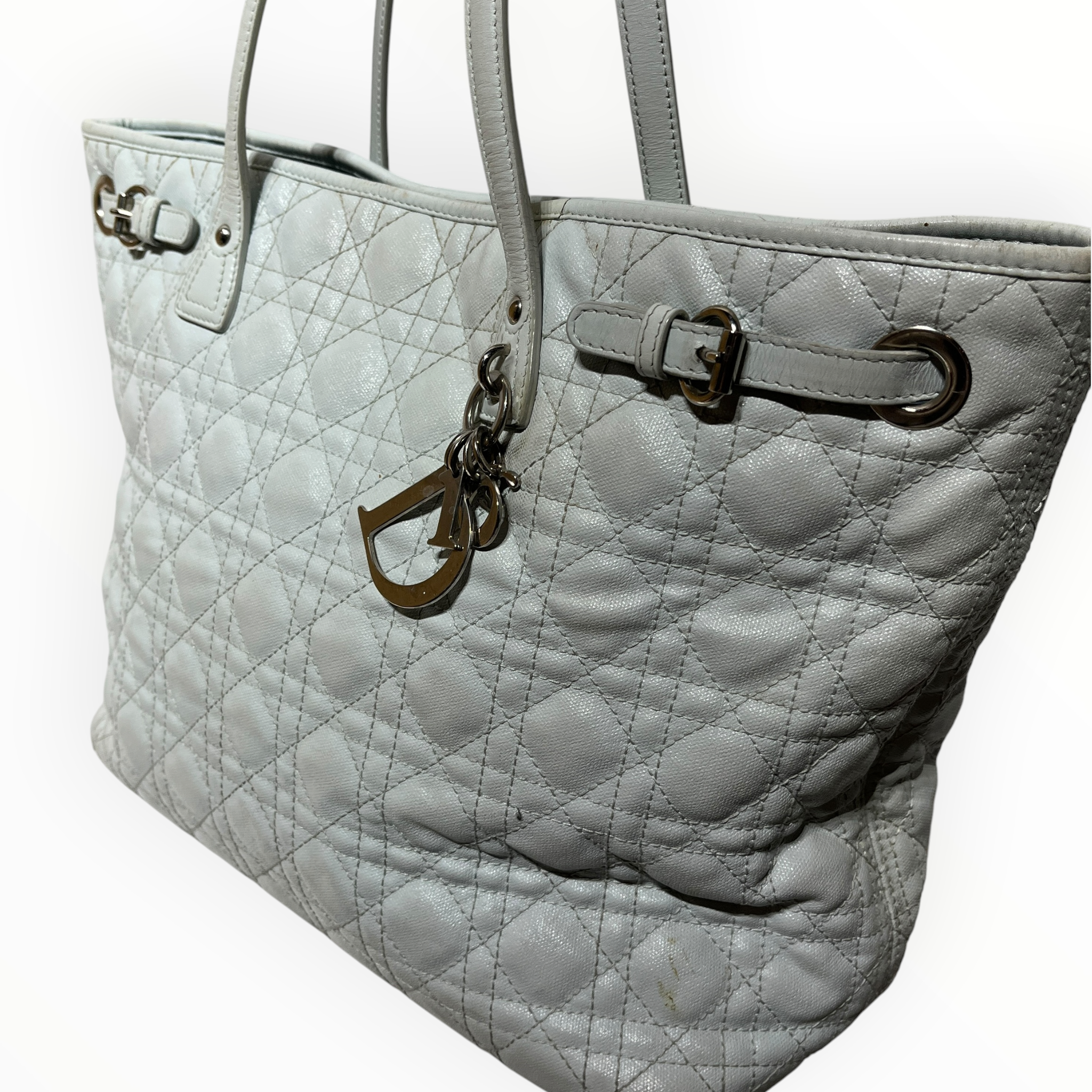 Christian Dior/Tote Bag/Leather/BLU/panarea tote bag view 6