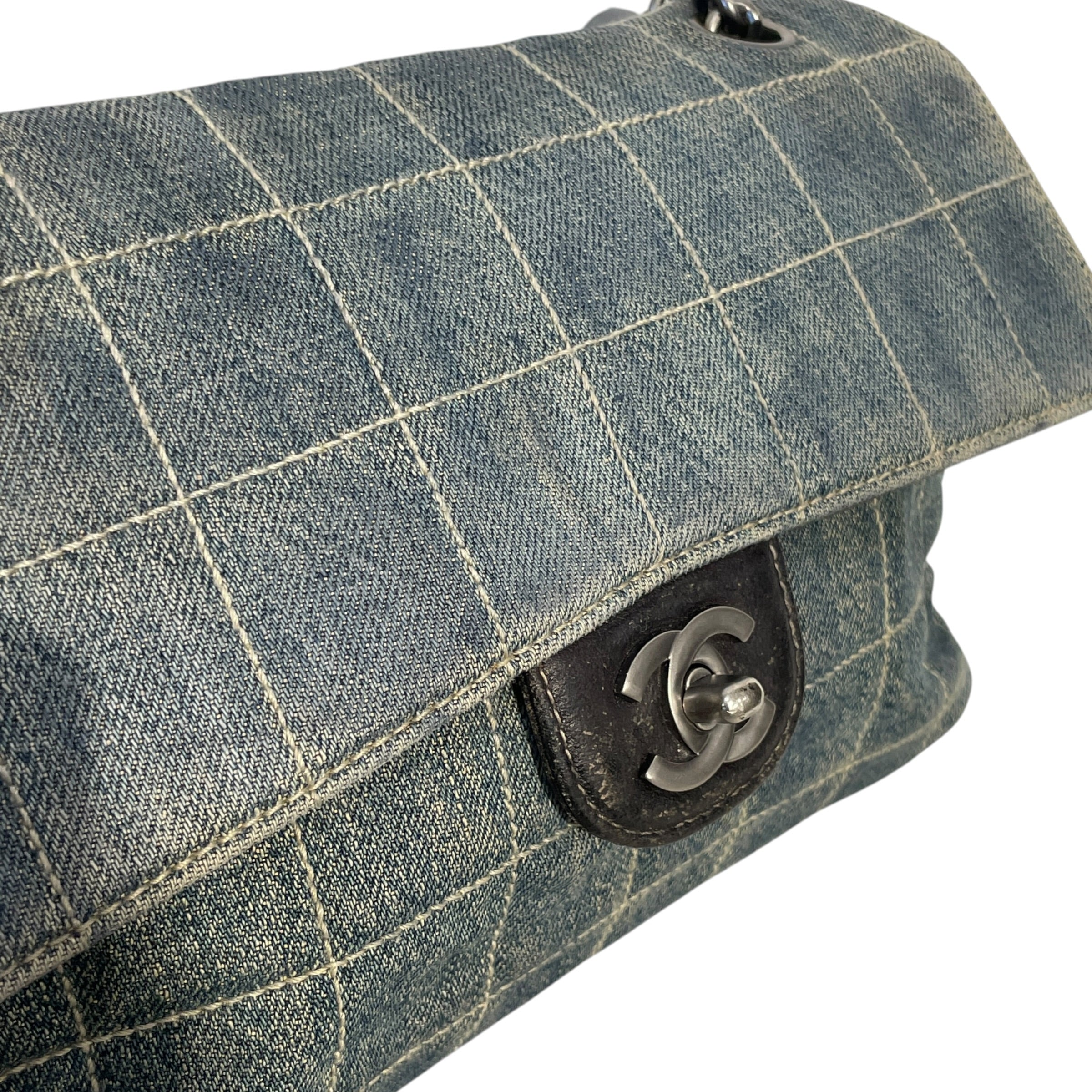 CHANEL/Bag/IDG/DENIM QUILTED FLAP BAG view 6