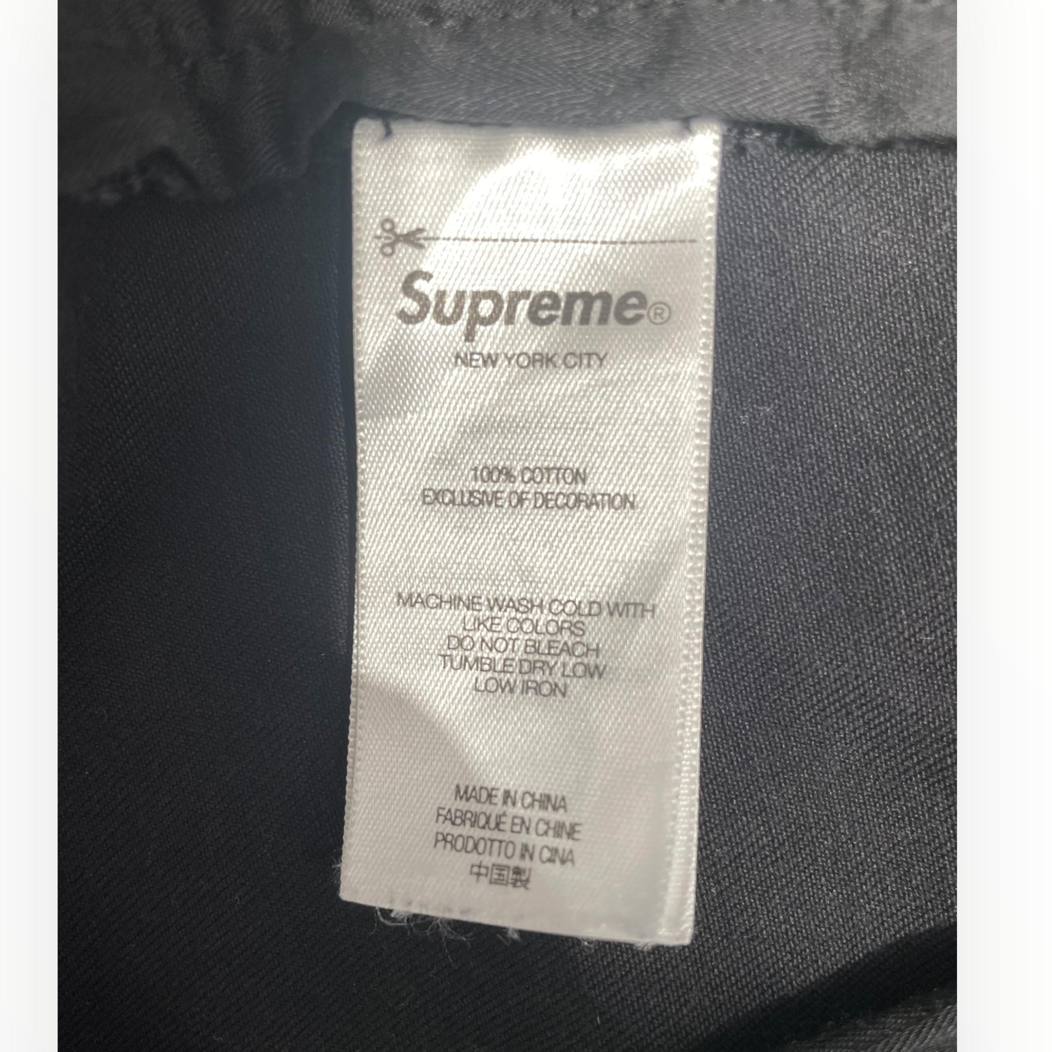 Supreme/Cargo Pants/M/Denim/BLK/GIRL PATCH ON BACK POCKET view 3