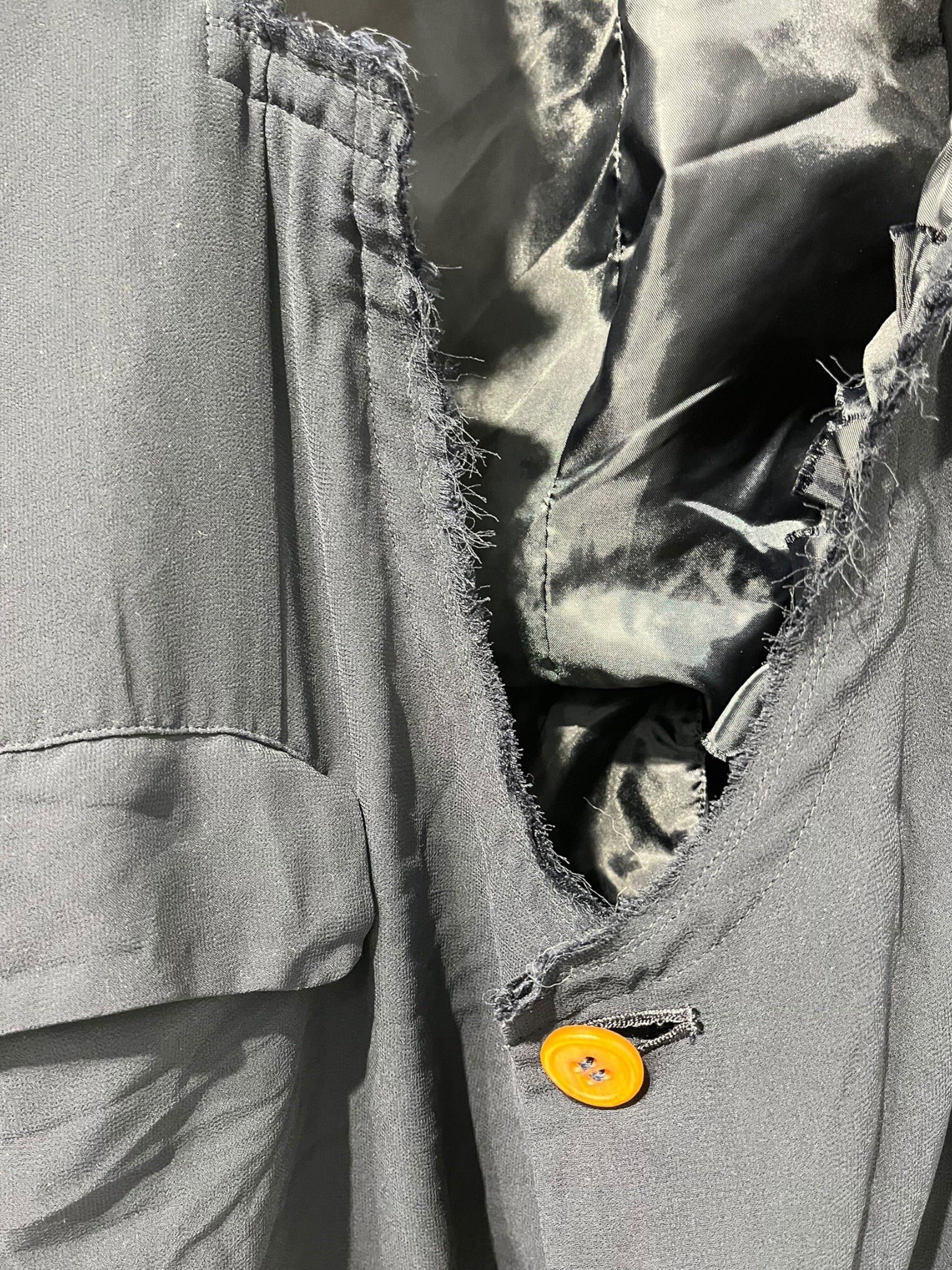 COMME des GARCONS COMME des GARCONS/Jacket/L/Polyester/NVY/2022 RK-J012 RUFFLE INTERIOR view 4