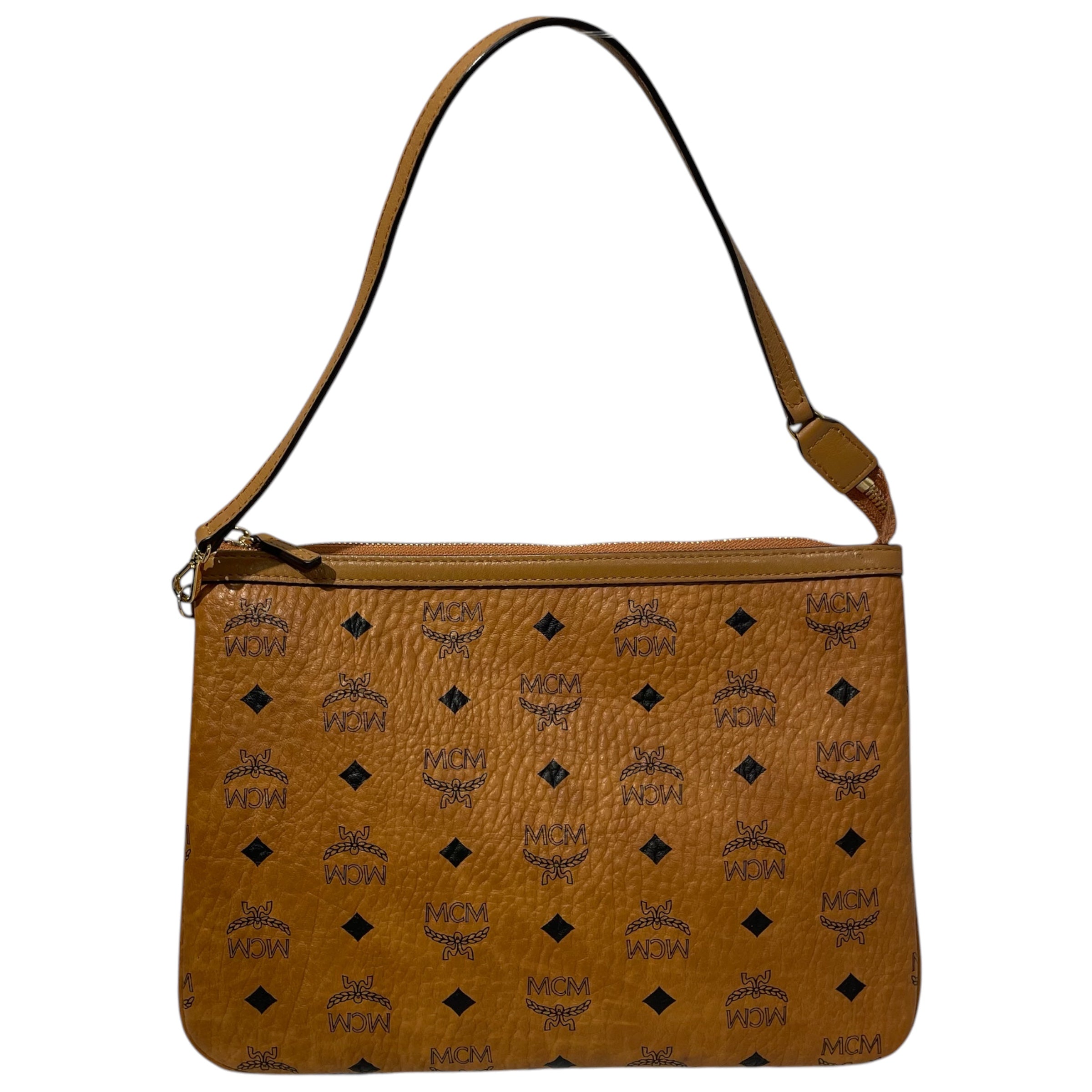 MCM/Clutch Bag/Monogram/Cotton/CML/ view 2