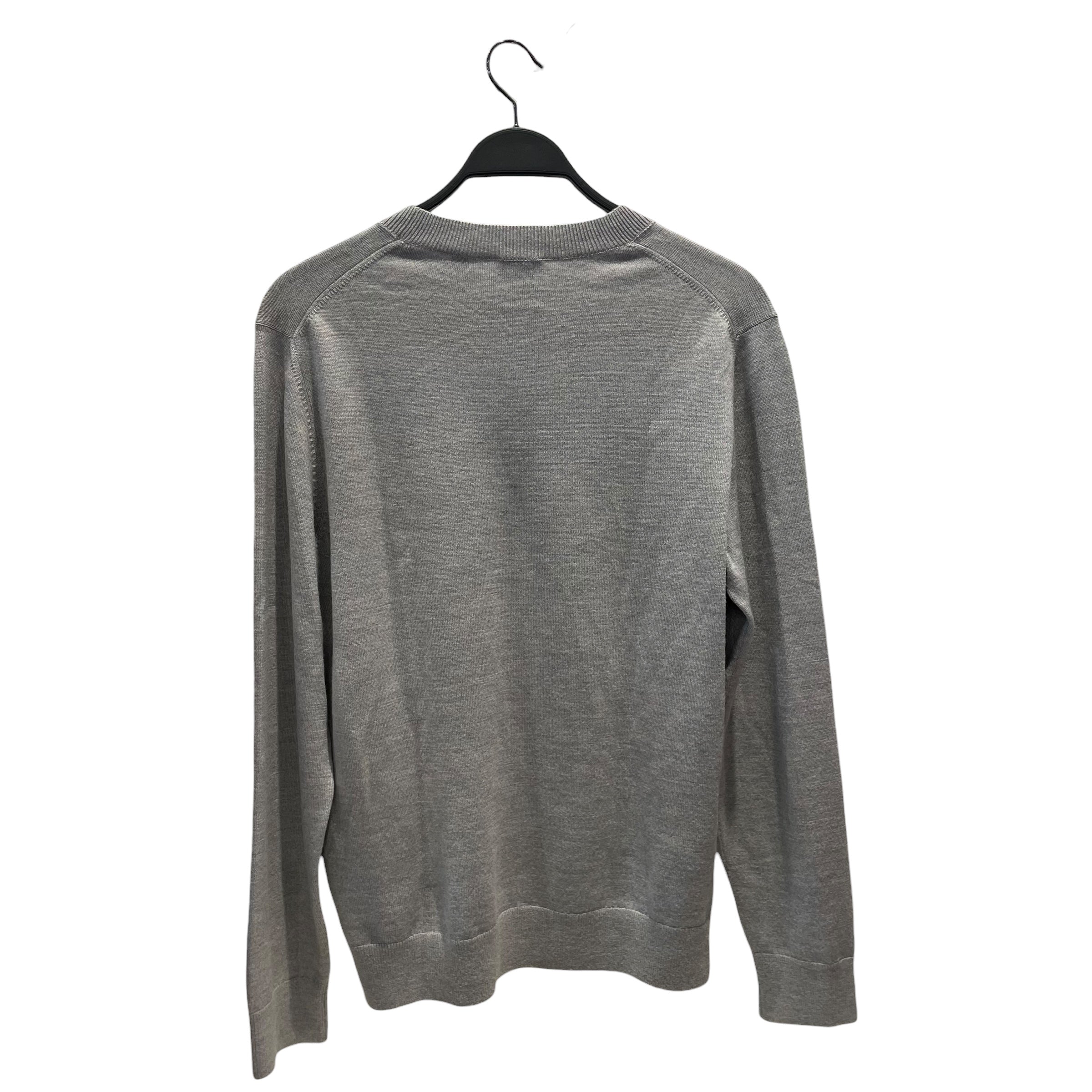 BURBERRY/Sweater/S/Wool/GRY/burberry logo intarsia wool view 2