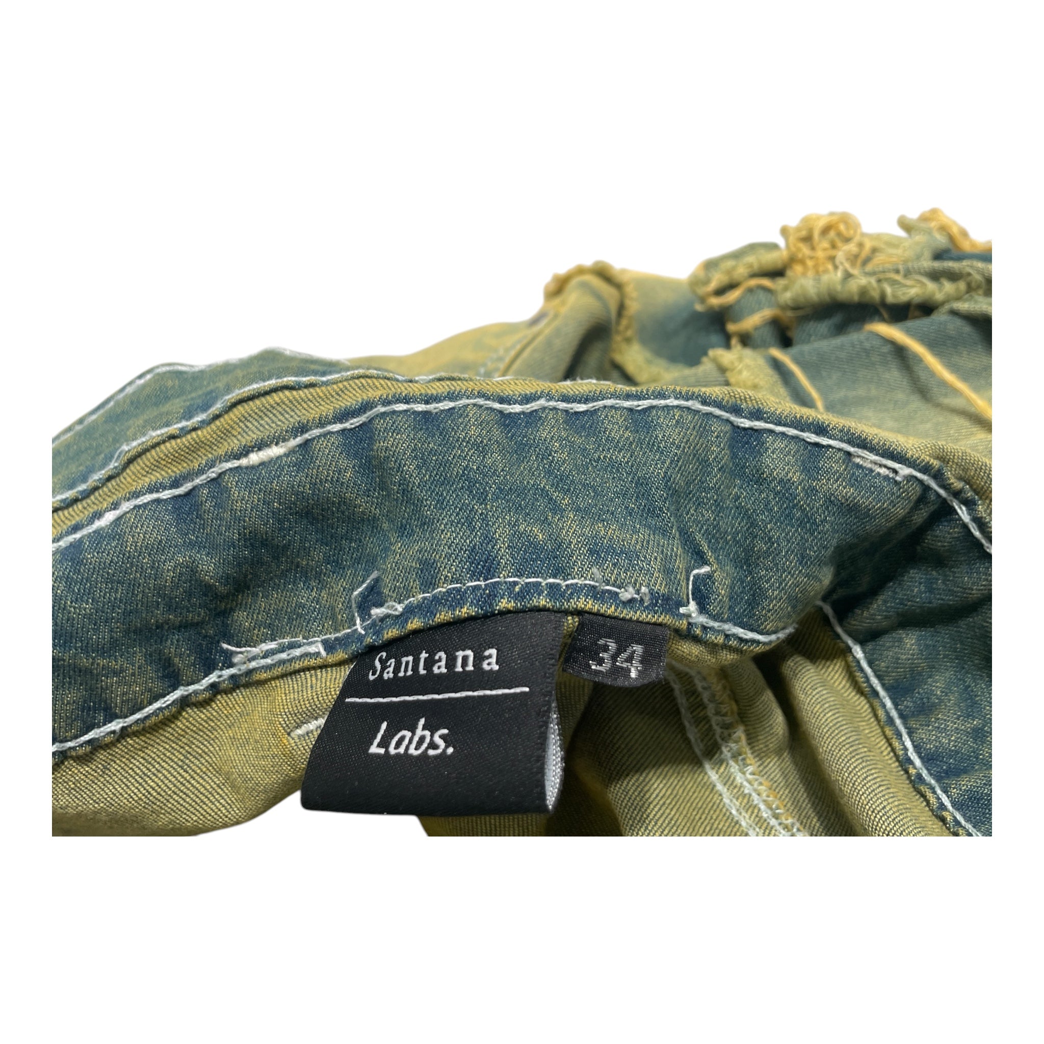 SANTANA LABS/Pants/34/Cotton/YEL/ view 3