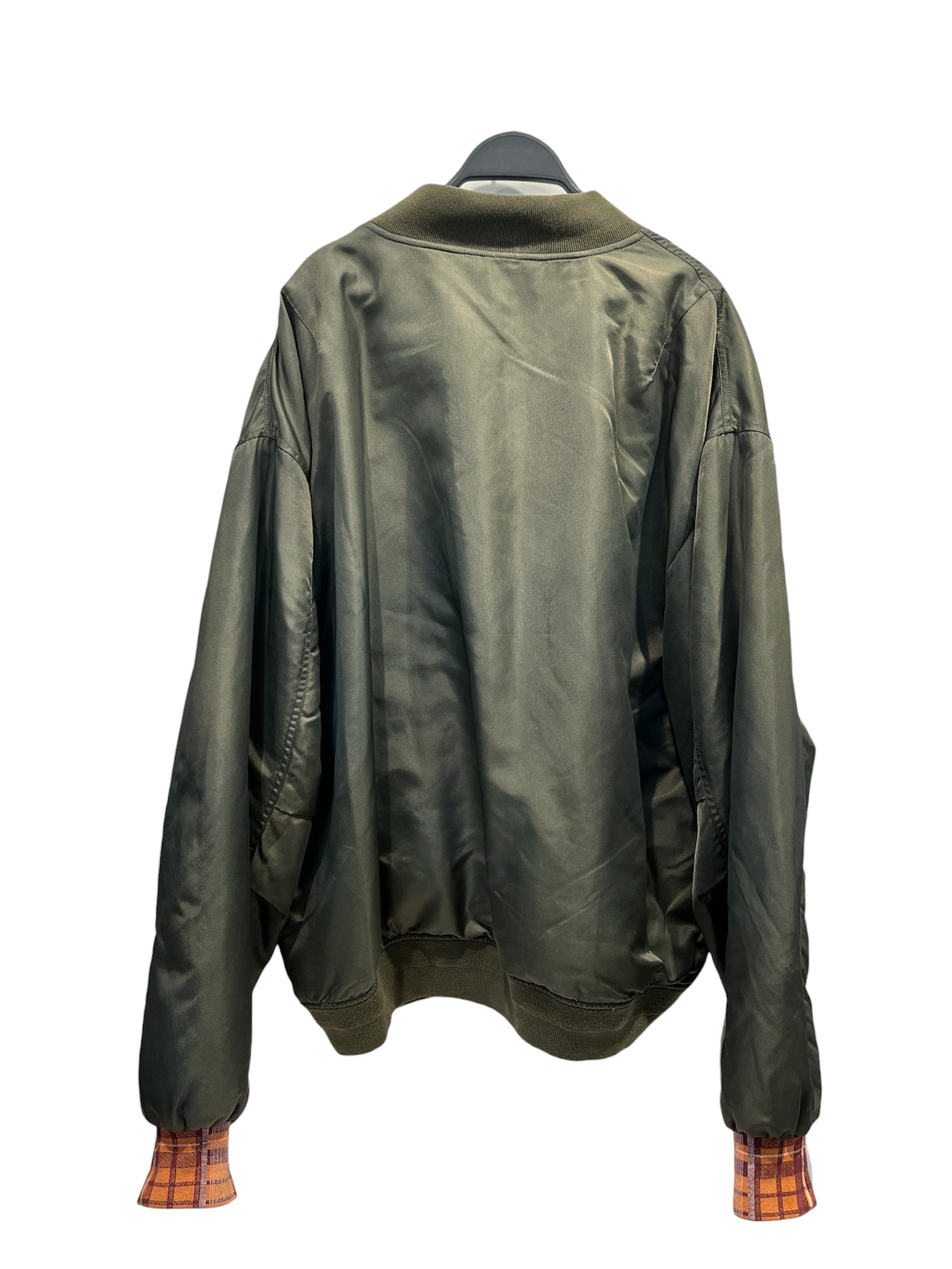 Acne Studios/Jacket/50/GRN/PLAID SLEEVE BOMBER JACKET view 2