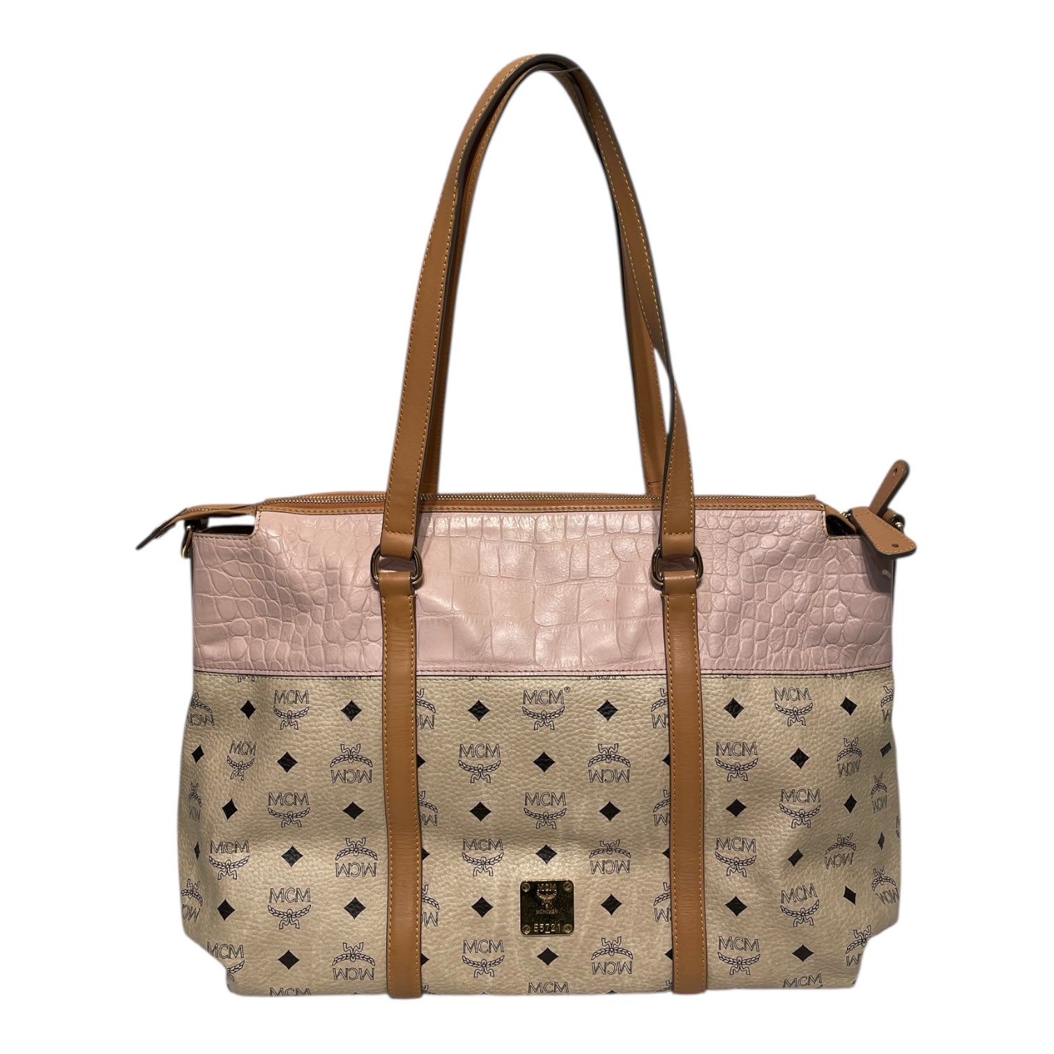 MCM/Tote Bag/Monogram/Leather/CRM/e5721 view 1