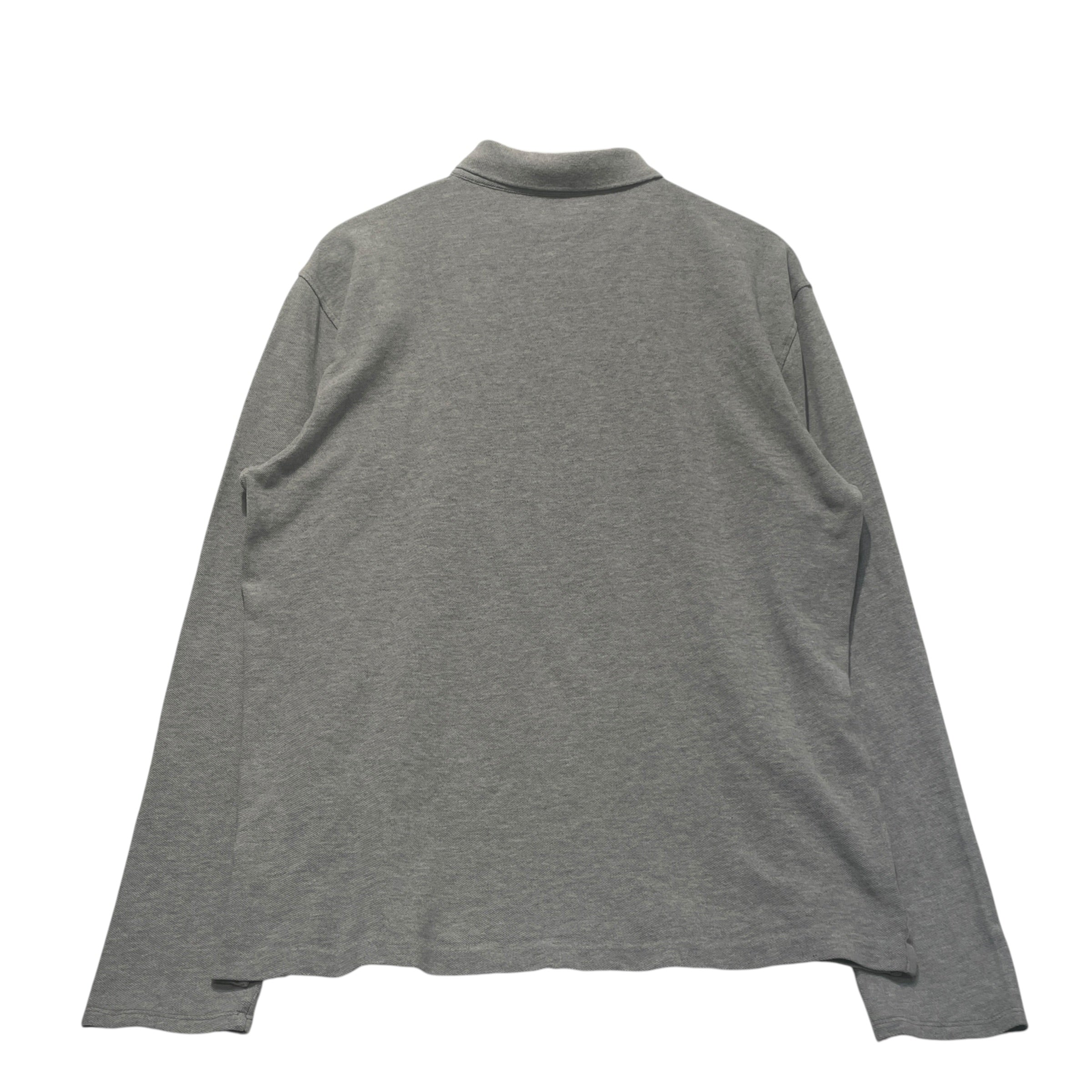 BURBERRY/Polo Shirt/XL/Cotton/GRY/Logo Polo view 2