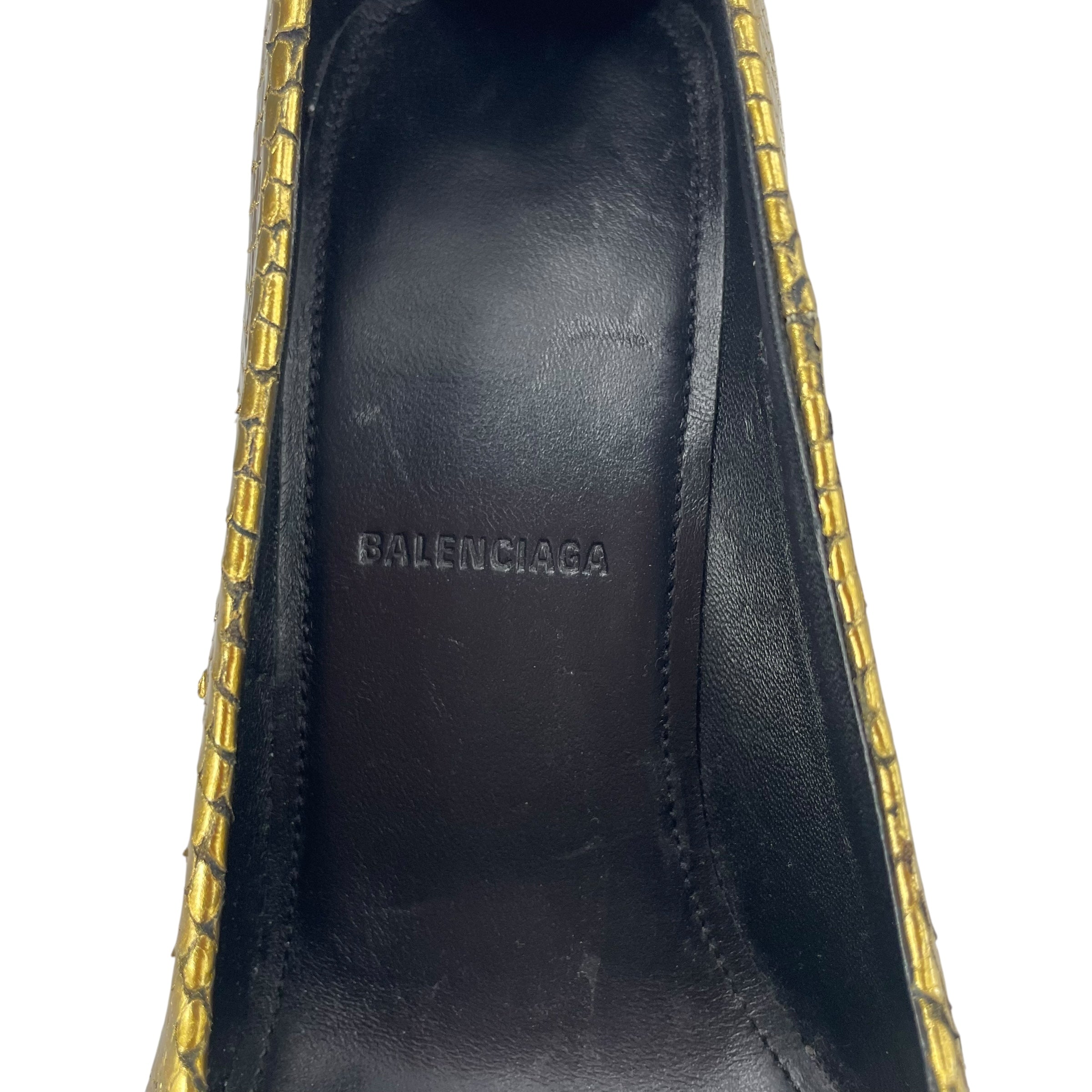 BALENCIAGA/Heels/EU 39/Leather/GLD/SCALES / GOLD HEEL view 6