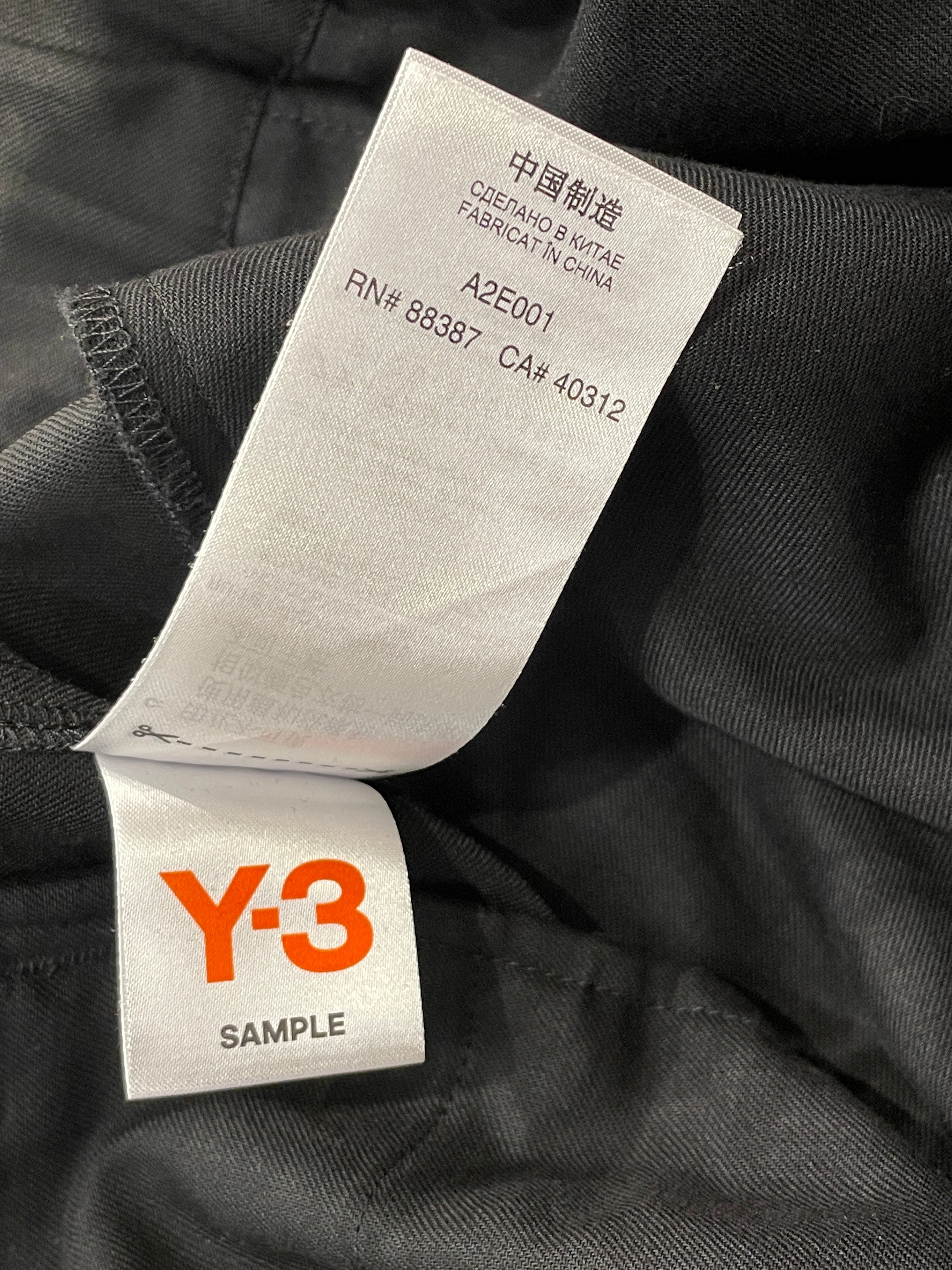 Y-3/Cargo Pants/M/Polyester/BLK/DRAWCORD SINCH HEM PANT view 3