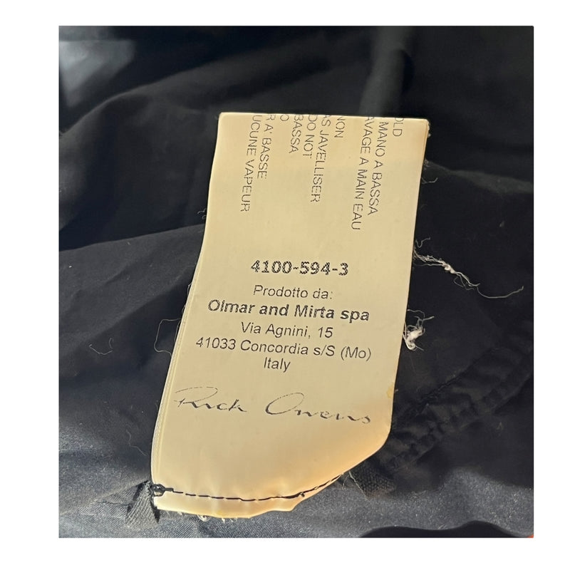 Rick Owens/LS Shirt/38/Cotton/BLK/