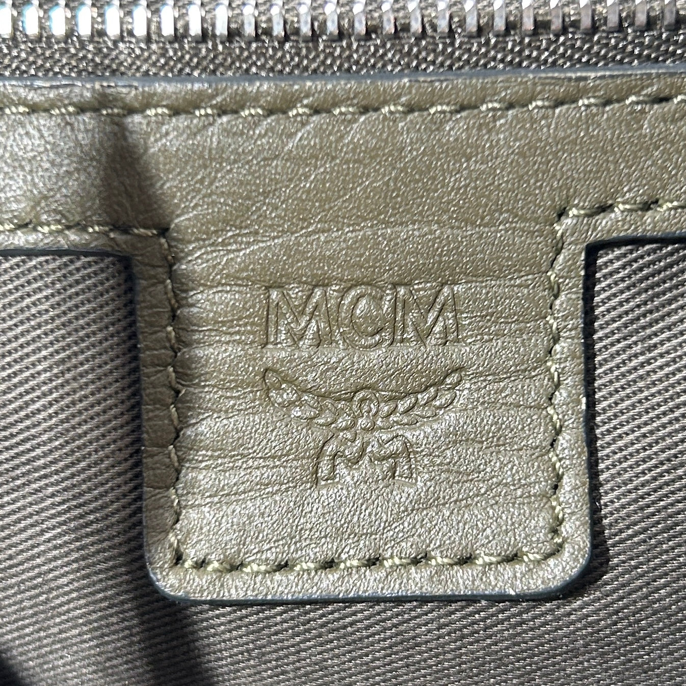 MCM/Backpack/Leather/GRN/Brandenburg Embossed view 3